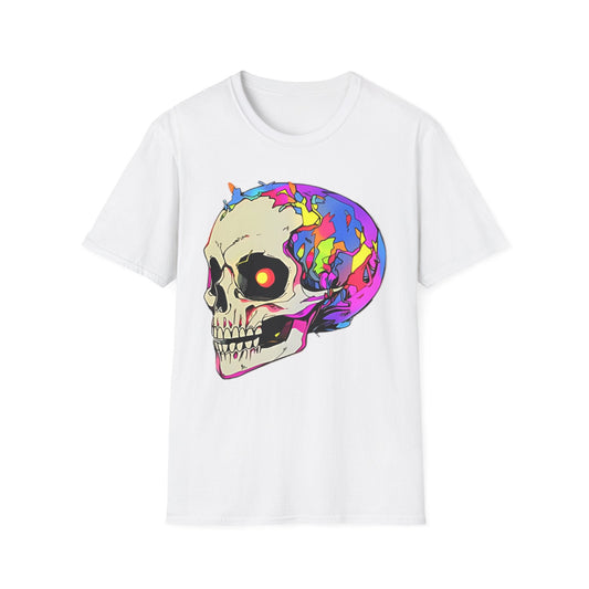 Skull Graphic Unisex Cotton T-shirt with Skeleton Artwork Design 2