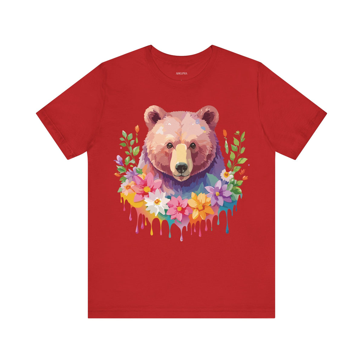 Bear Graphic Design Tee Bella+Canvas Unisex 100 Cotton Tee Shirt a121