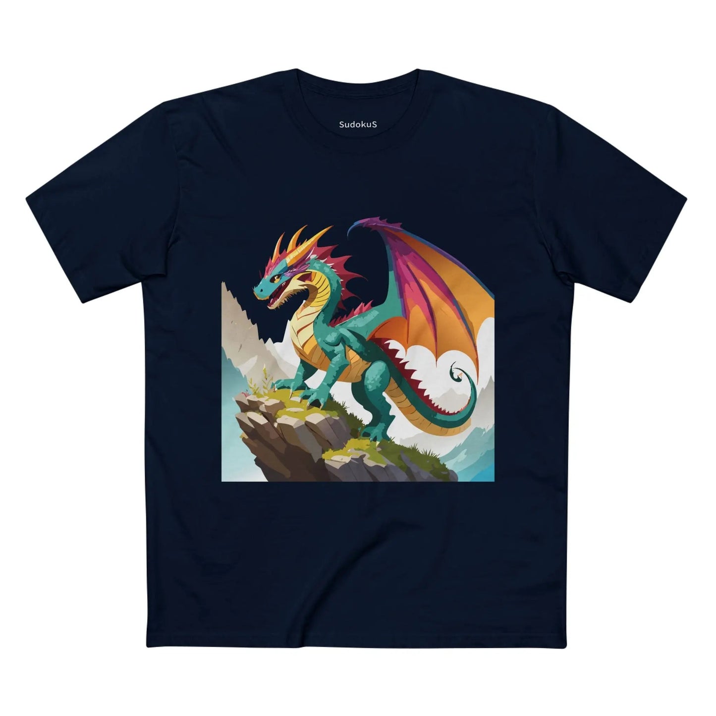 Dragon Graphic Unisex 100 Cotton Staple Tee 28