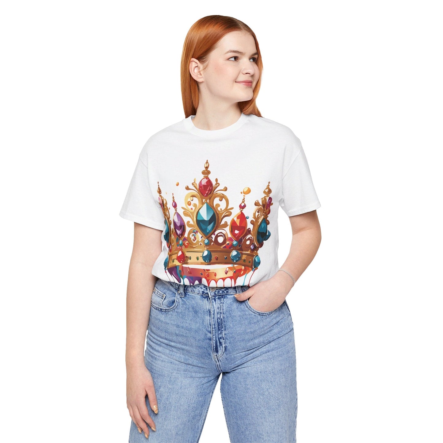Adelpha Vintage Inspired Graphic Tee Crown Shirt Unisex Short Sleeve Art Design Edition