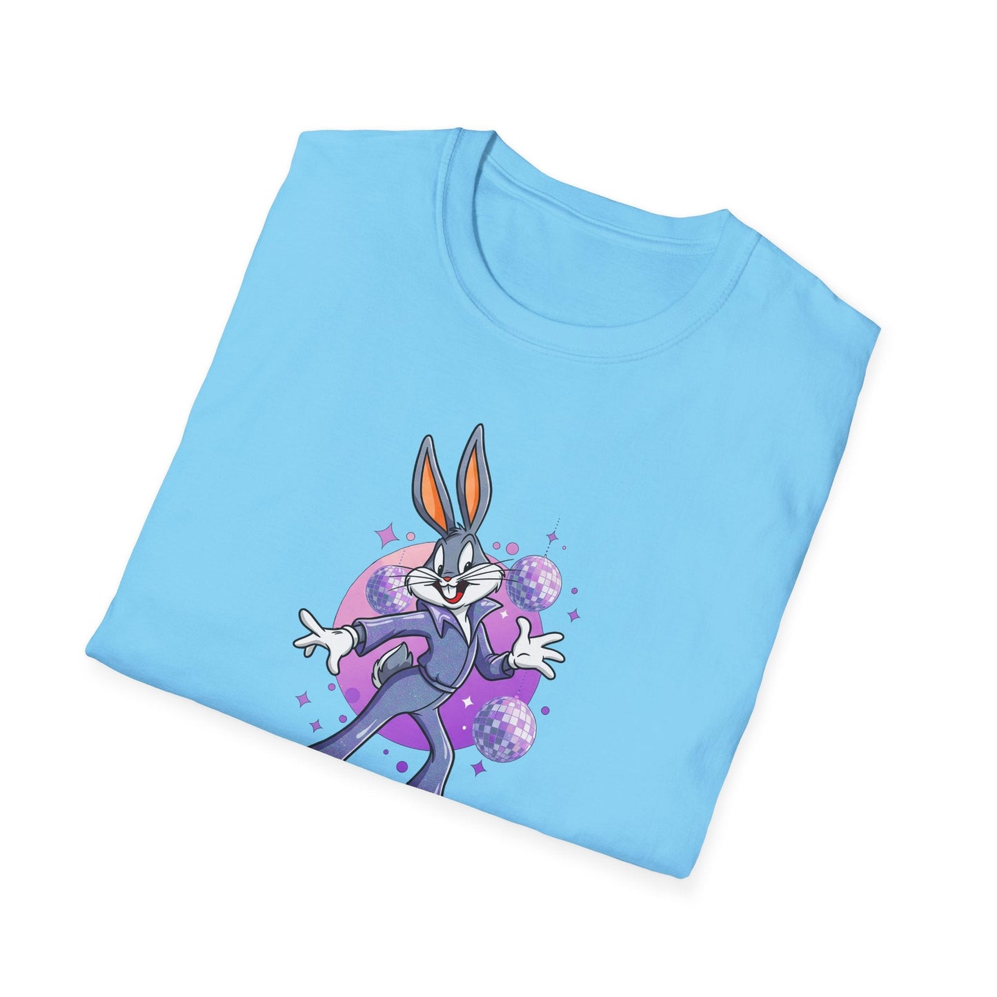 Bugs Bunny Unisex T Shirt Cartoon Animation Tee Gildan Softstyle 64000 Cotton Tee