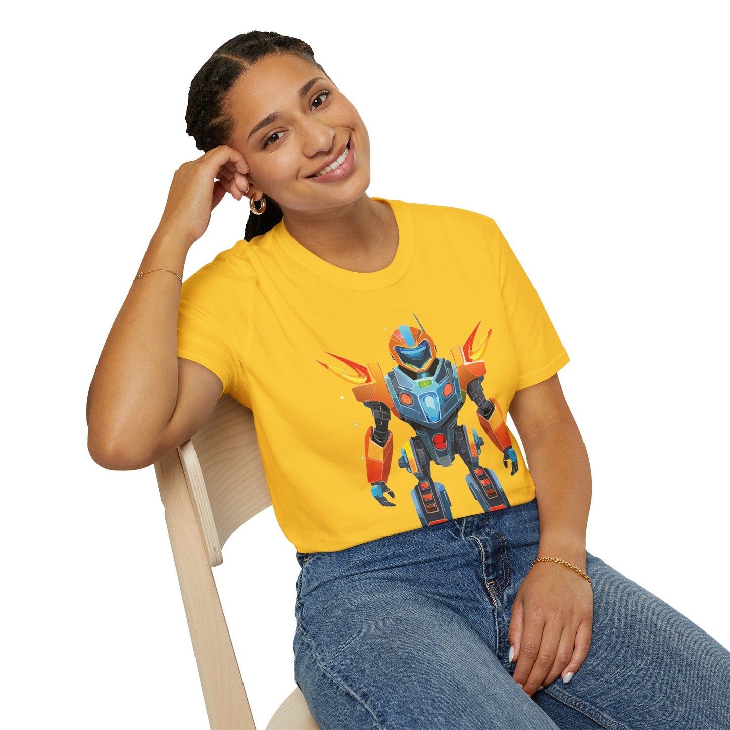 Cyborg Tee Unisex Robot Shirt Terminator Graphic Short Sleeve Tee Gildan Softstyle 64000 Cotton
