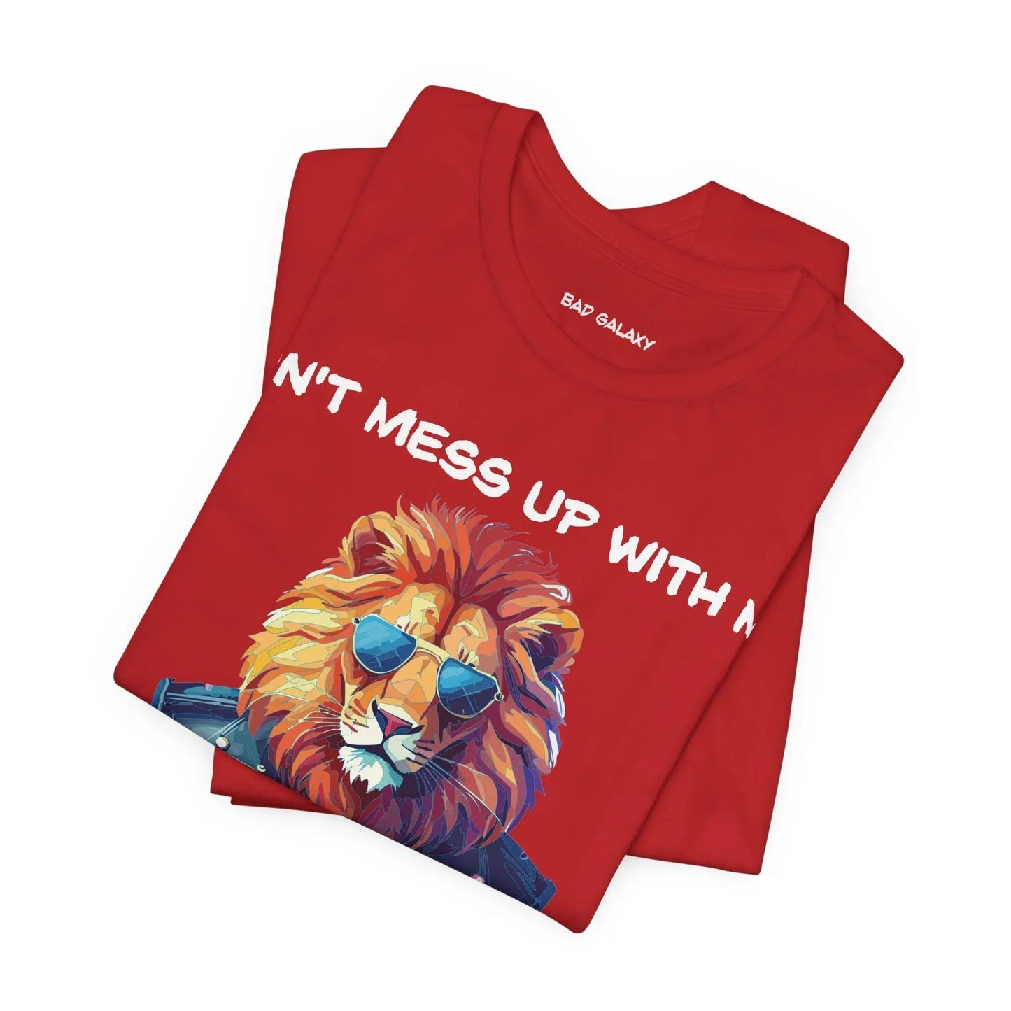 Animal T Shirt By Bad Galaxy Unisex 100 Percent Cotton Graphic Tee Eco Friendly Made In USA