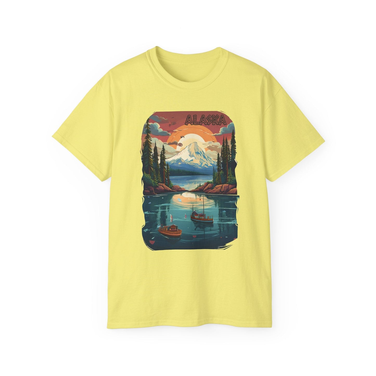 Alaska Graphic Unisex Cotton T‑Shirt 3