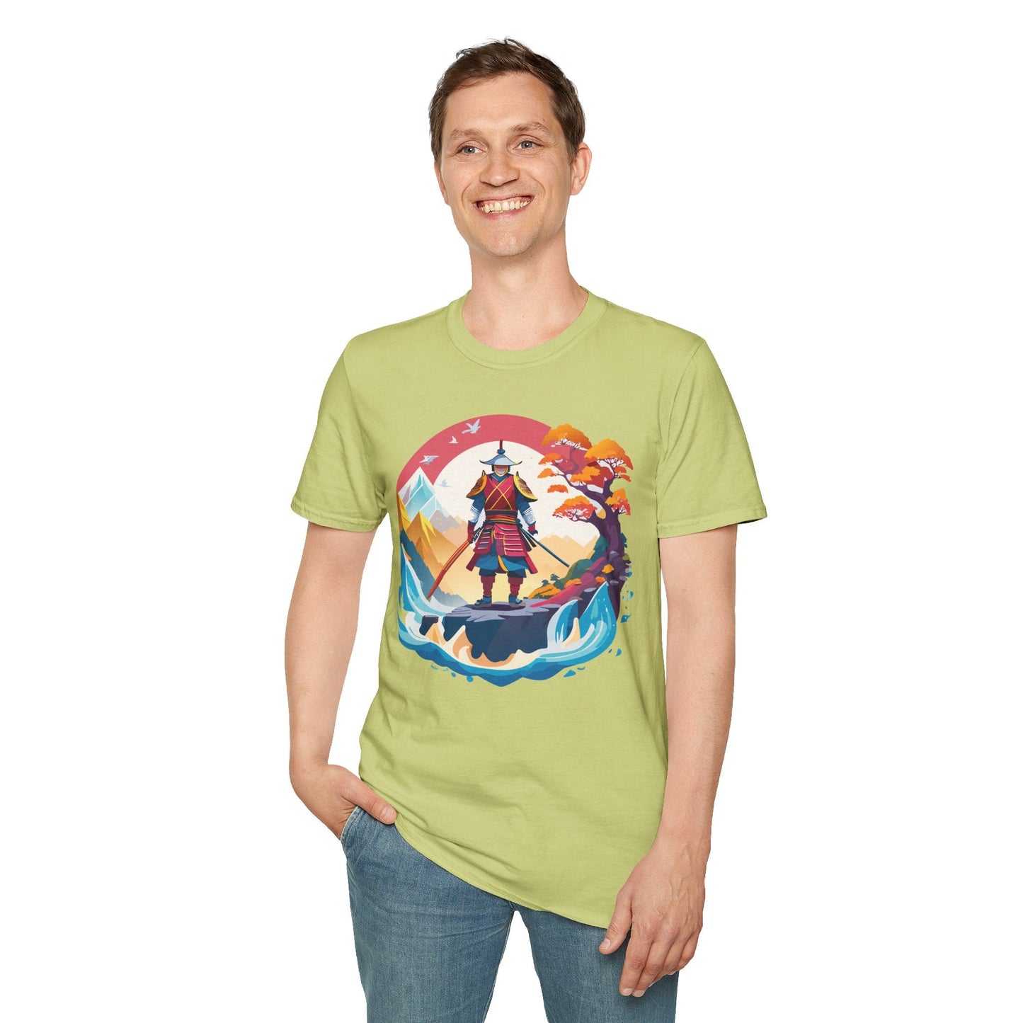 Samurai Shirt Gildan Softstyle 64000 Ring Spun Cotton Unisex Tee For Everyday Comfort