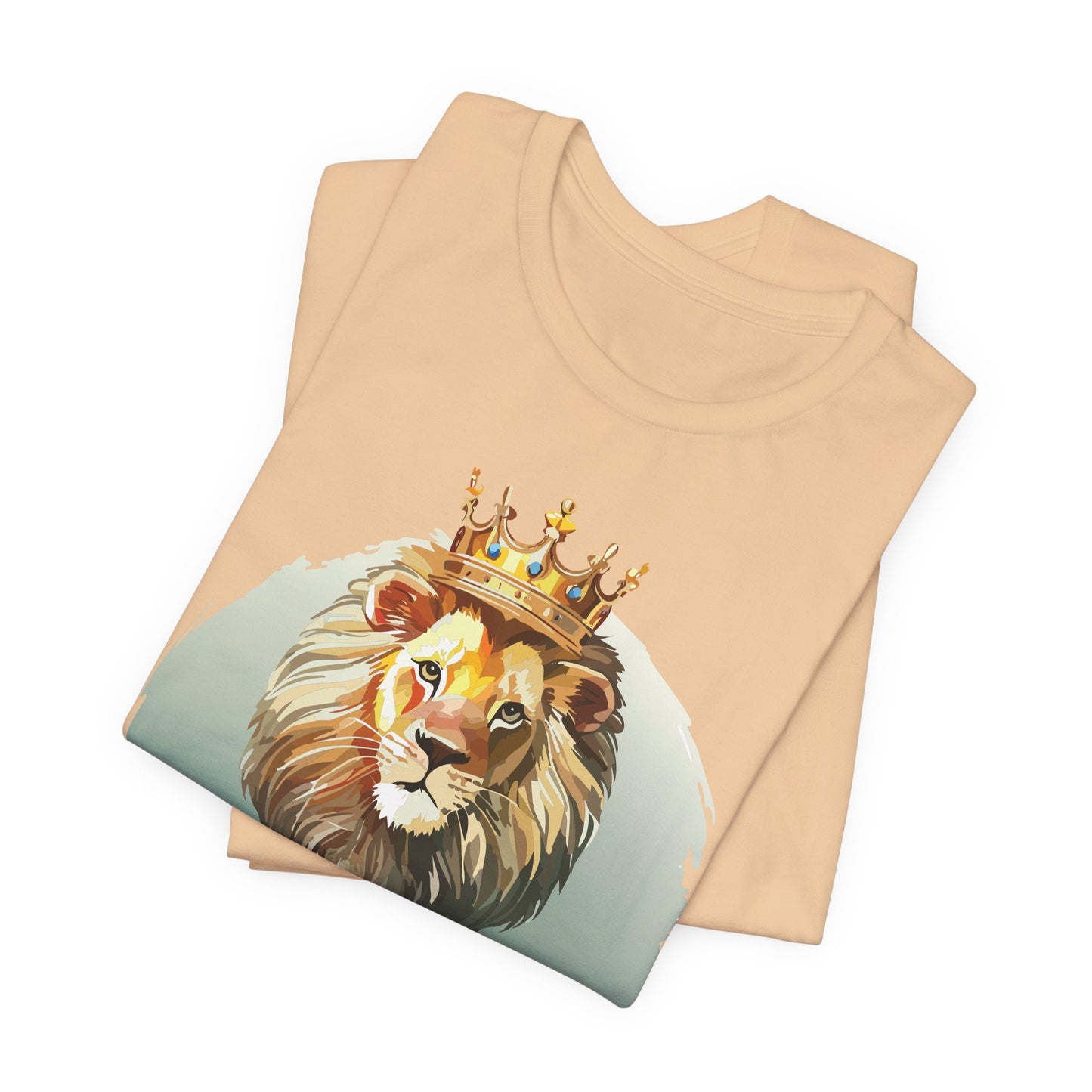 Regal Lion Short Sleeve Tee, Animal Shirt, Lion Tee, Unisex Top, Birthday Gift, Shirt with Animal design