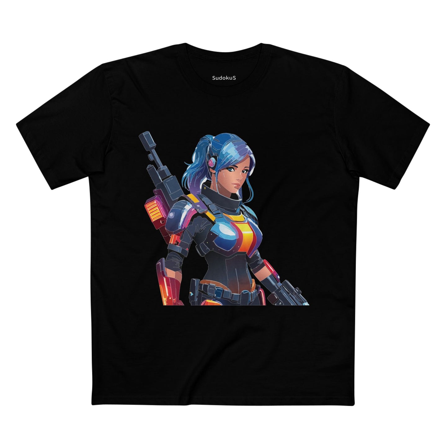Army-woman Graphic Unisex 100 Cotton Staple Tee 5