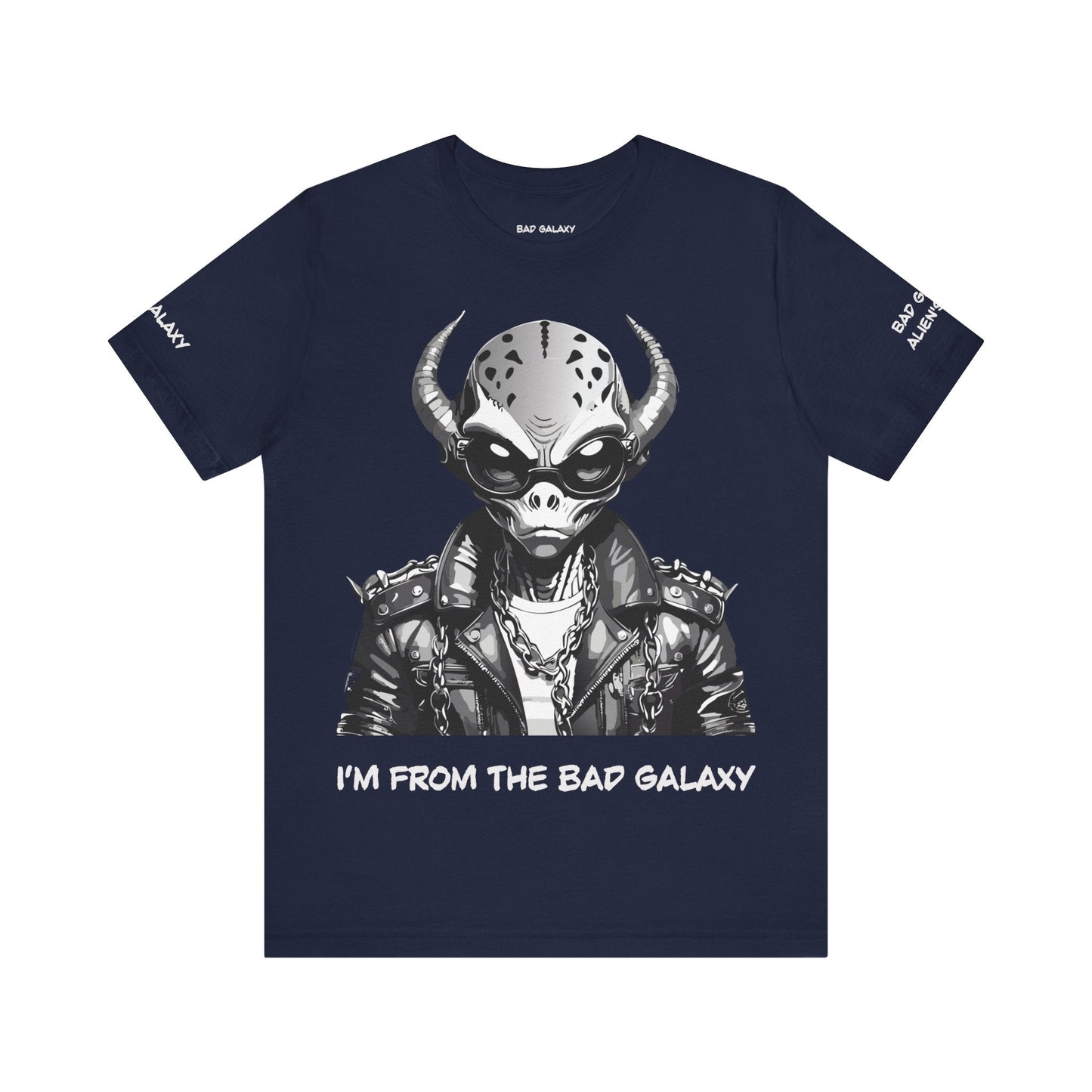 Alien Tee Shirt From Bad Galaxy 100 Percent Cotton Eco Friendly Ink Printed In USA