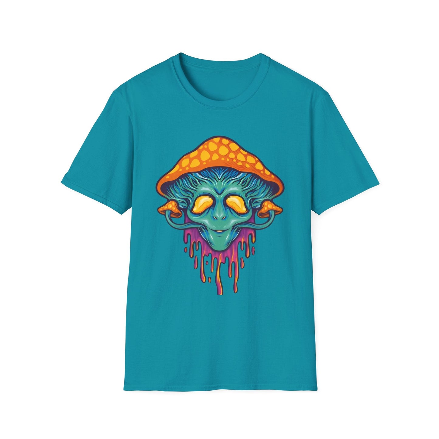 Mashroom T Shirt Unisex Funny Mushroom Design Tee 100 Percent Cotton Softstyle Collection
