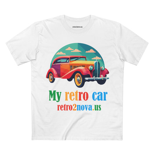 Retro Car Vintage Graphic Tee Staple Unisex 100 Cotton Tee Shirt - RC-20