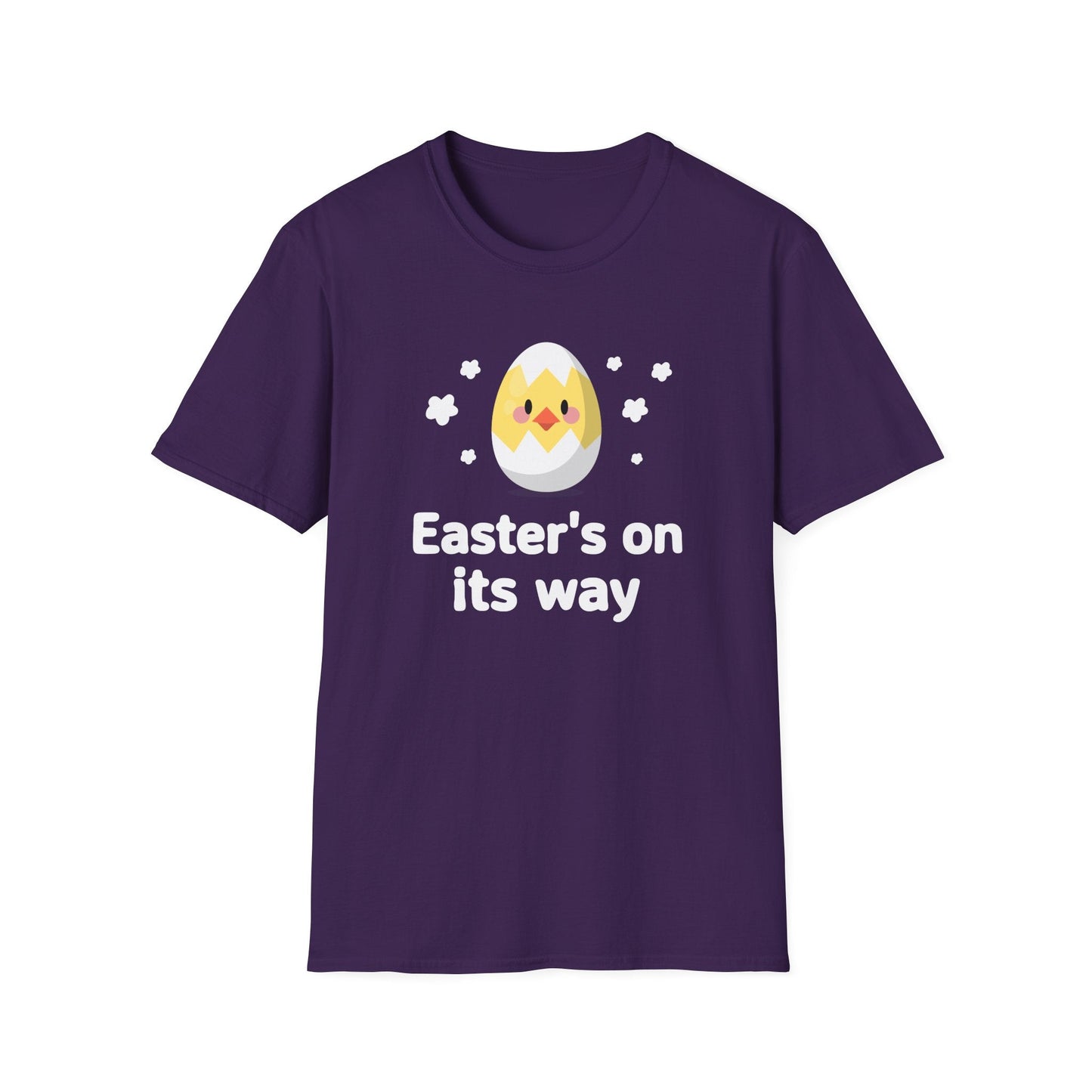 Easter Day T Shirt with Easter Design and Signature Print Unisex Gildan Softstyle Tee One Hundred Percent Cotton