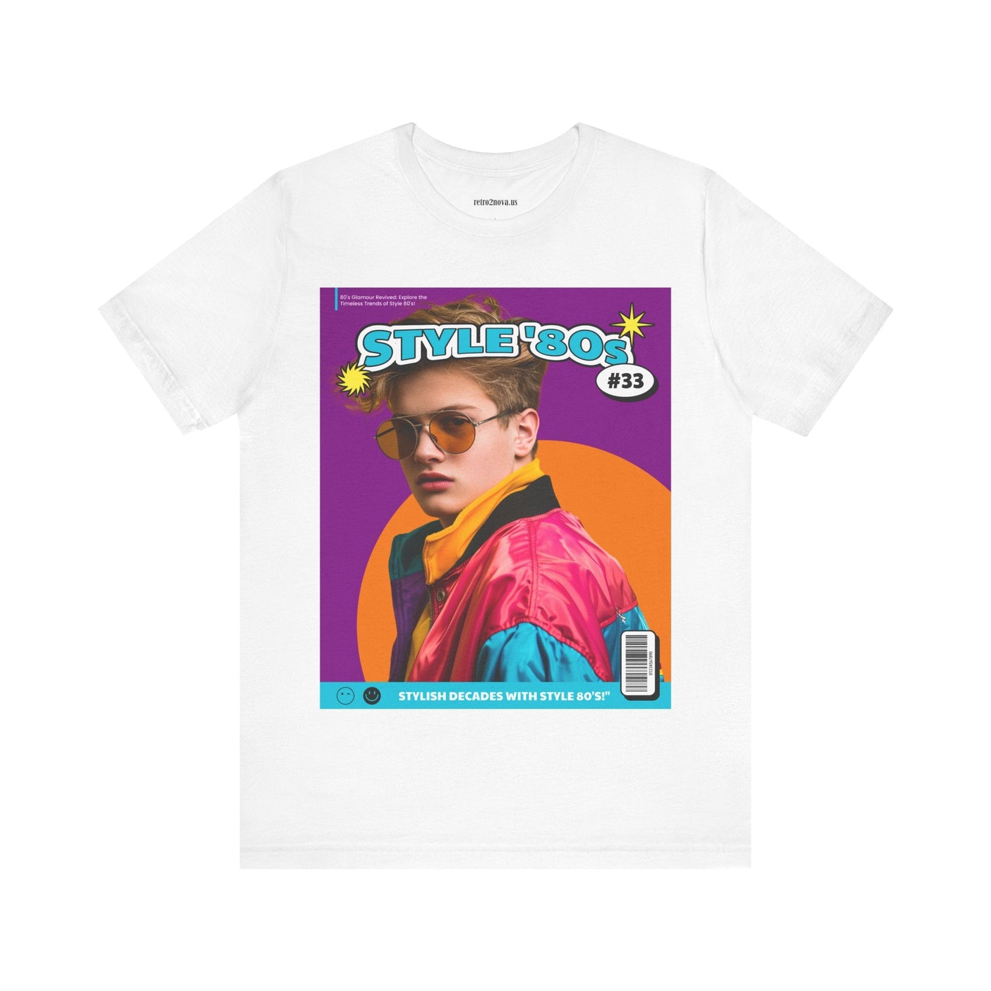 Magazine Cover Shirt Unisex Jersey Tee Bold Vibrant Graphic Tee For Standout Style