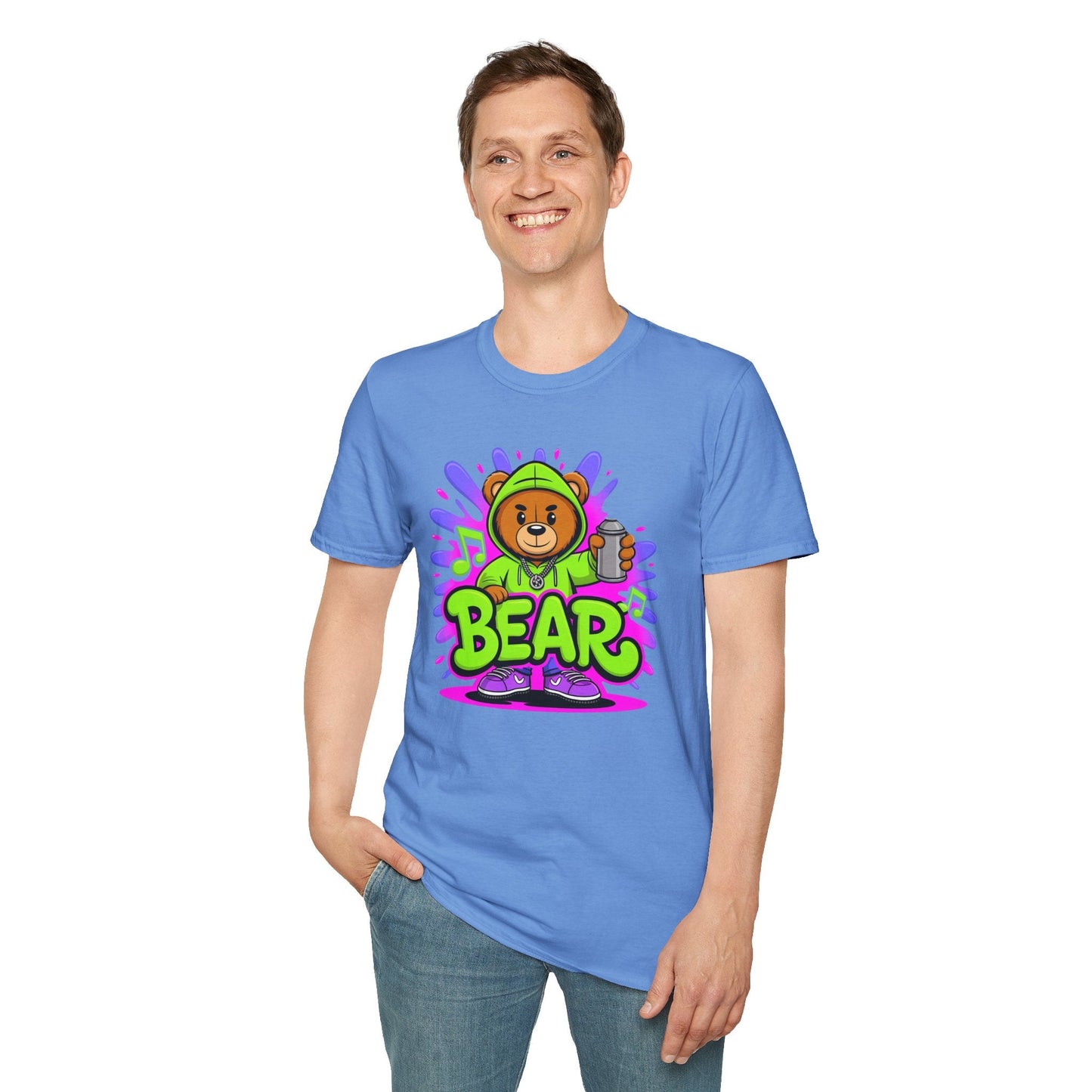 Cartoon Animation Shirt For Unisex Cotton Gildan Softstyle Tee With Funny Animals