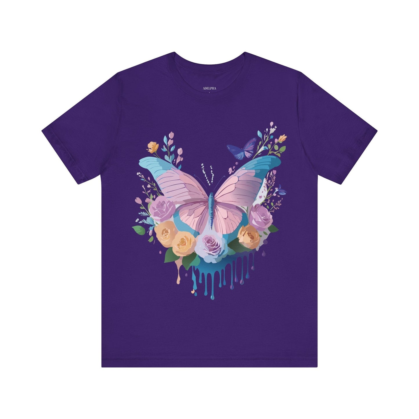 Adelpha Unisex Graphic Tee With Vintage Inspired Artwork Short Sleeve