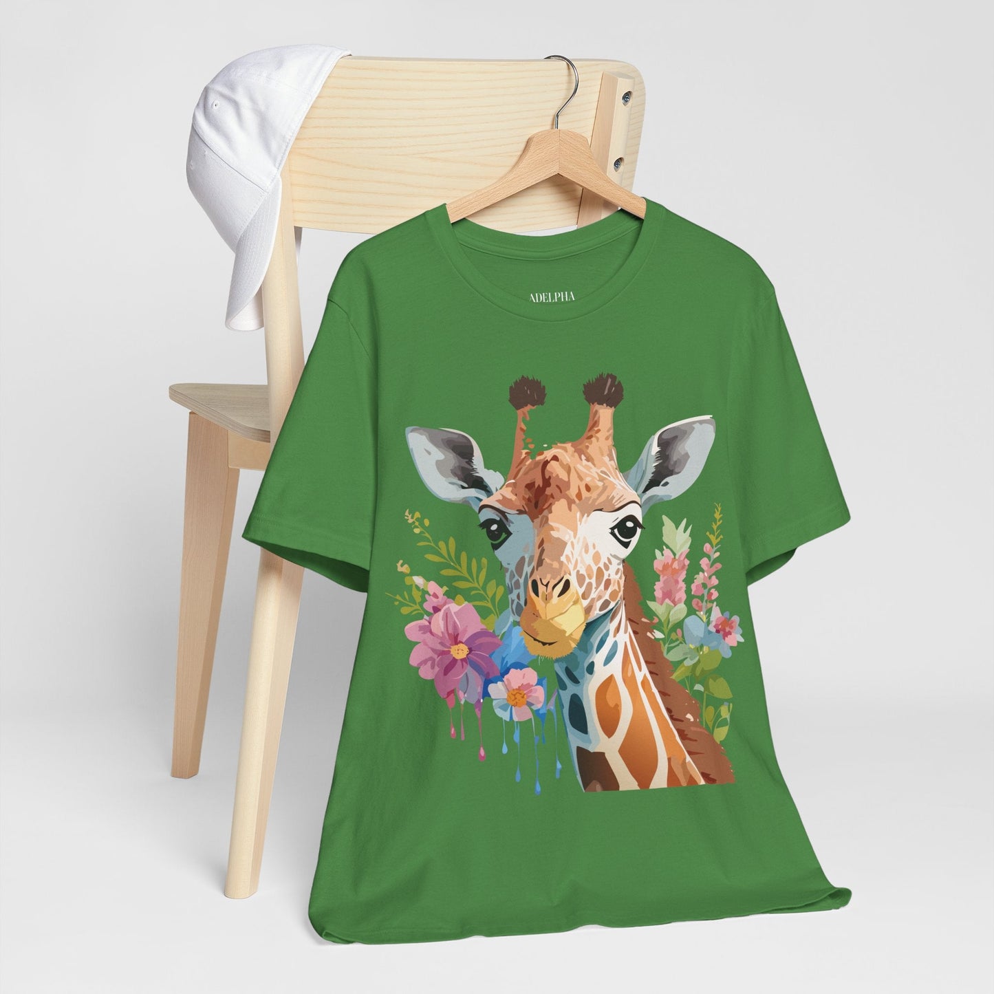 Giraffe Graphic Tee Unisex Jersey Short Sleeve Art Design From Adelpha Premium Casual Wear