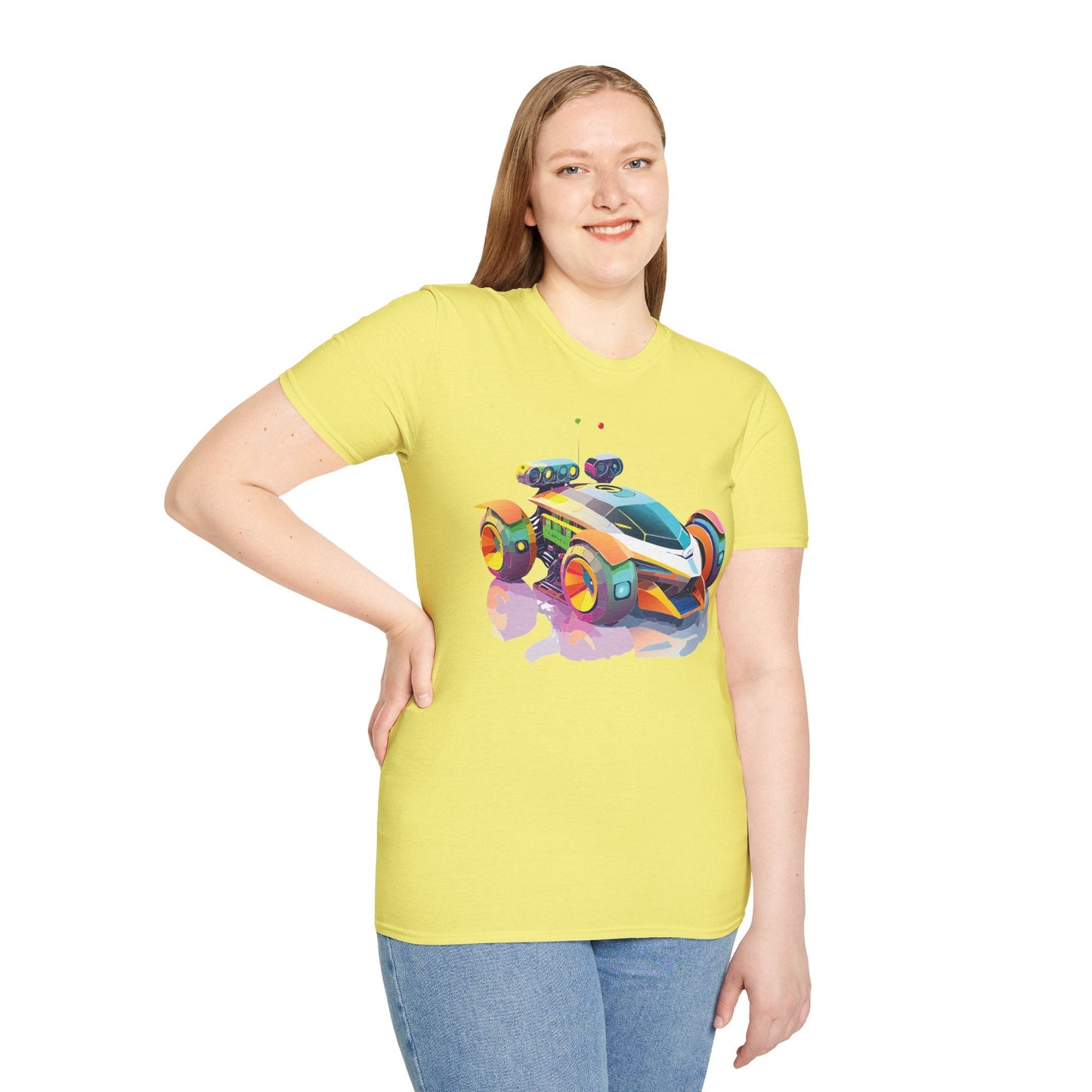 Car T Shirt Unisex Softstyle Tee With Cars Art Design Hot Wheels Edition Premium Cotton