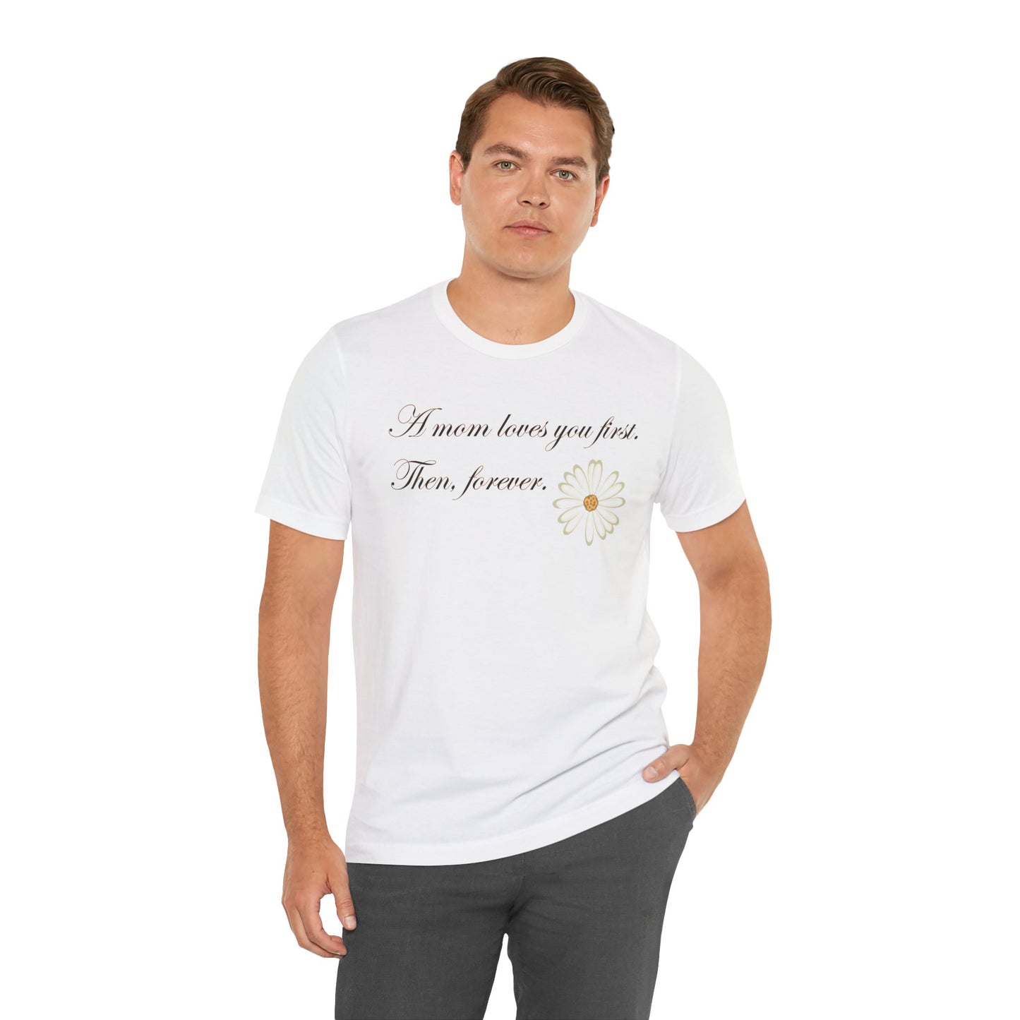 T-shirt unisexe en coton avec signature de maman