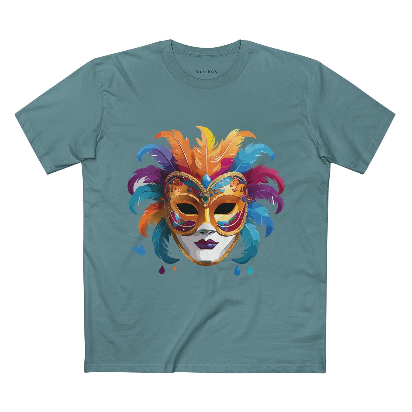 Mask Graphic Unisex 100 Cotton Staple Tee 37