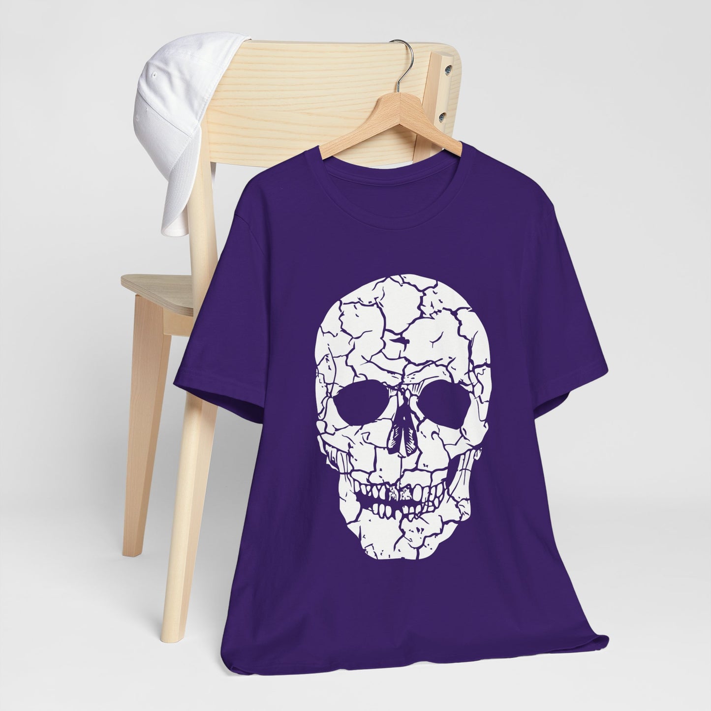 Unisex Cotton Tee Shirt with Skull