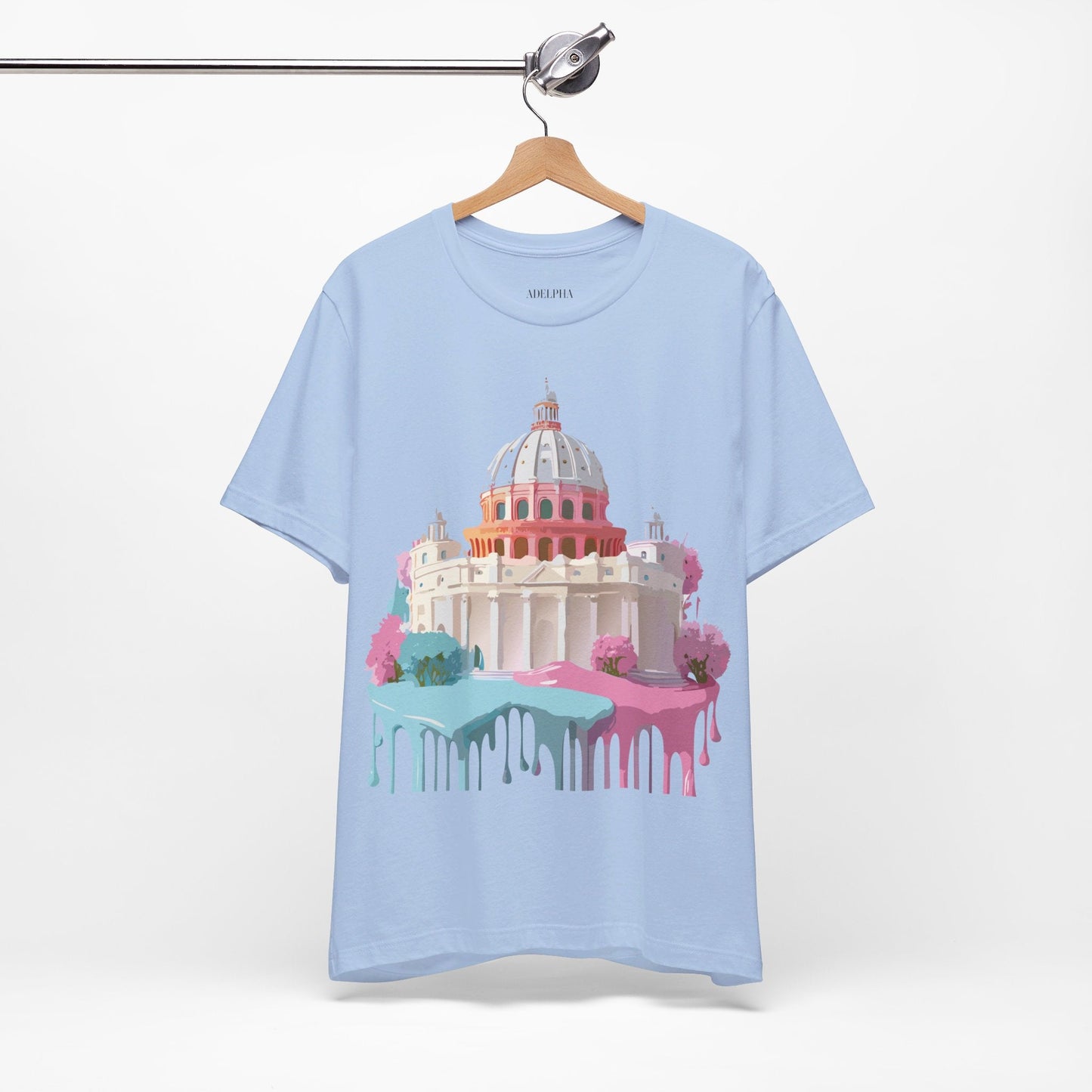 Rome Tourist Unisex Graphic Tee With Vintage Art Design Comfortable Fit