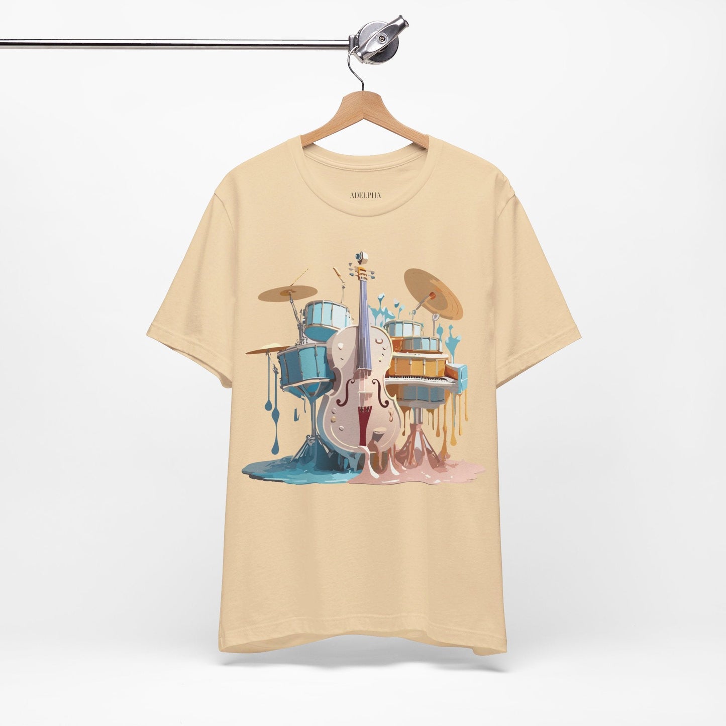 Adelpha Music Graphic T Shirt Unisex Jersey Short Sleeve Vintage Inspired Artwork Tee
