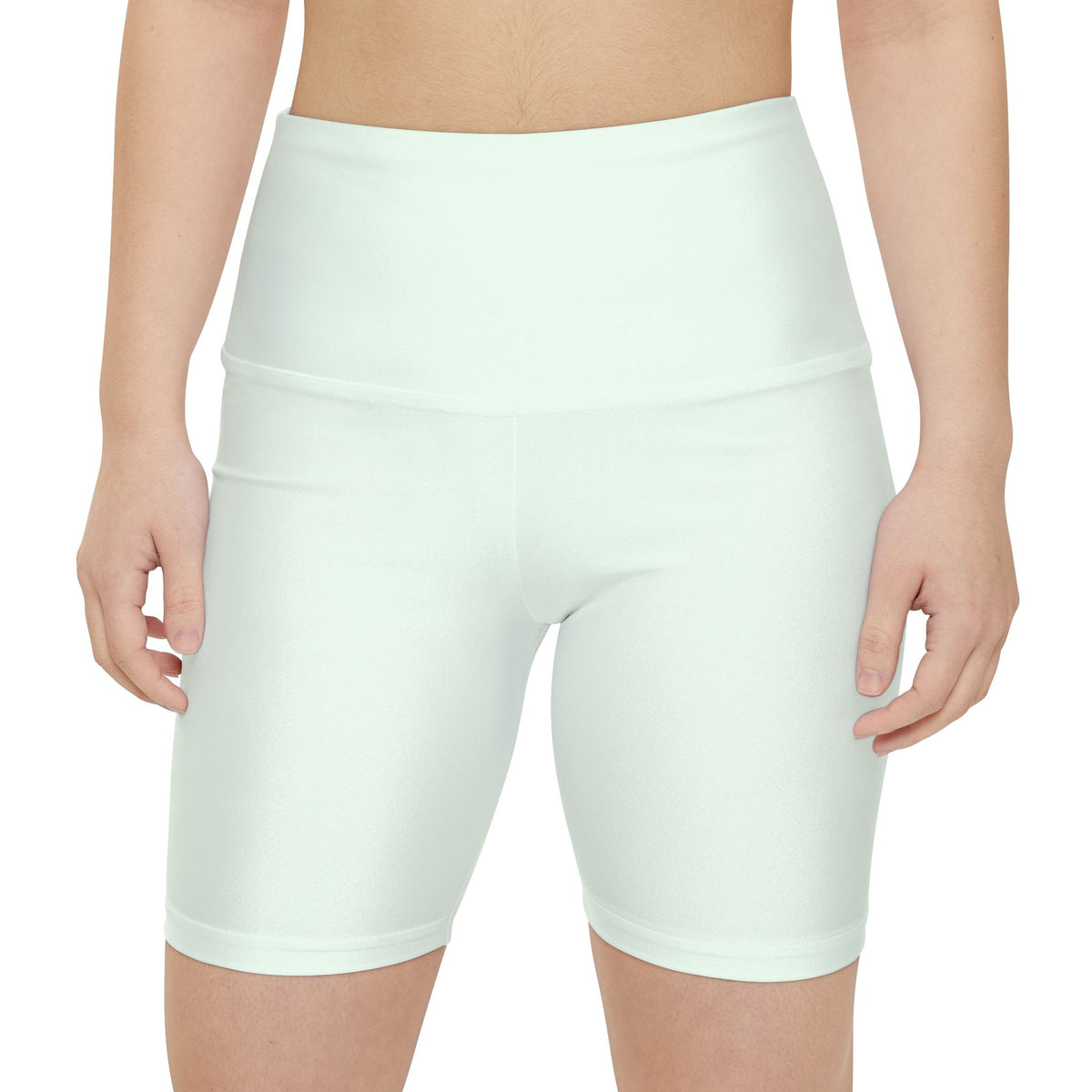 Honeydew Light Mint High-Waist Workout Shorts — Women's Biker Shorts for Yoga & Gym