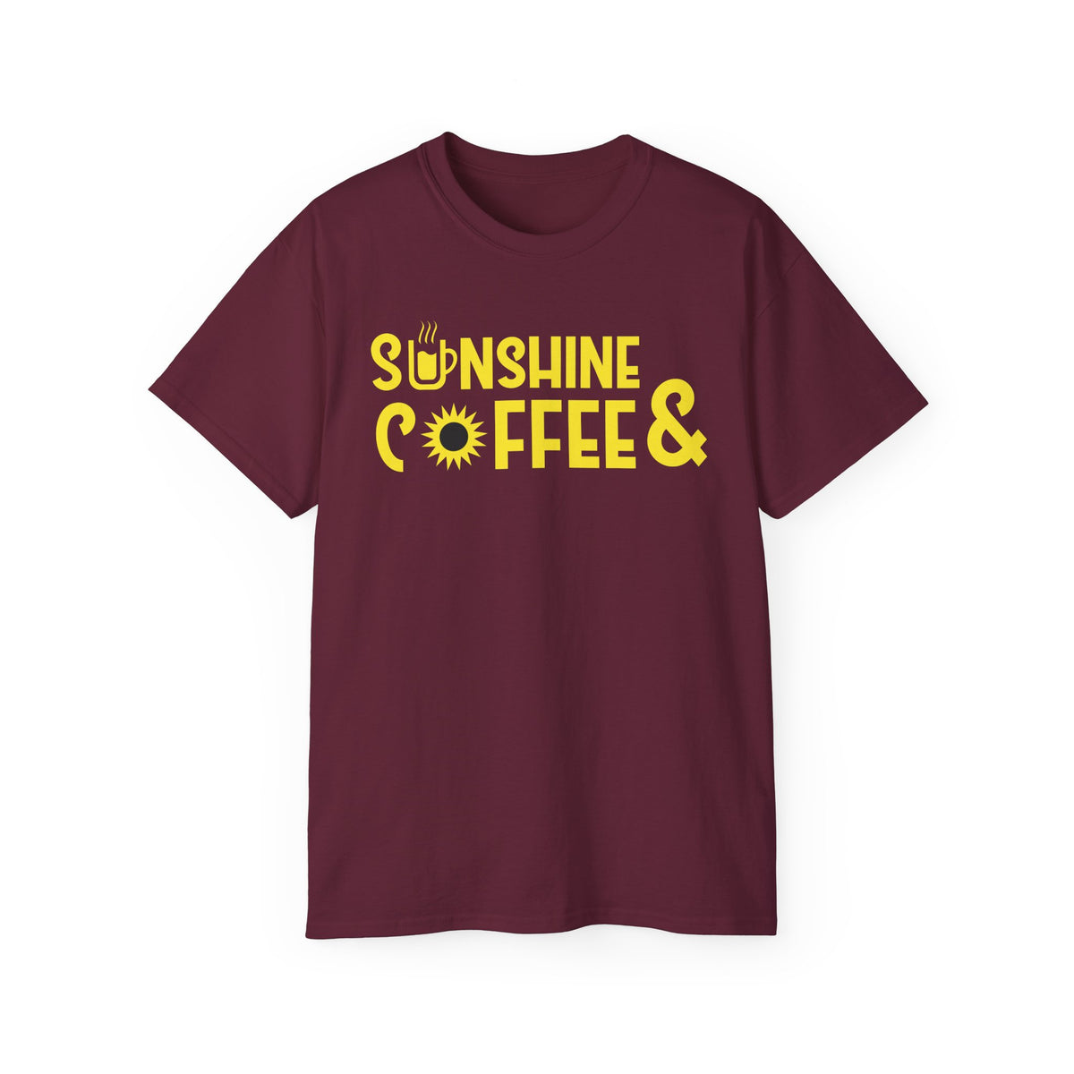 Sunshine Coffee & Tee | Yellow Sun Graphic T-Shirt