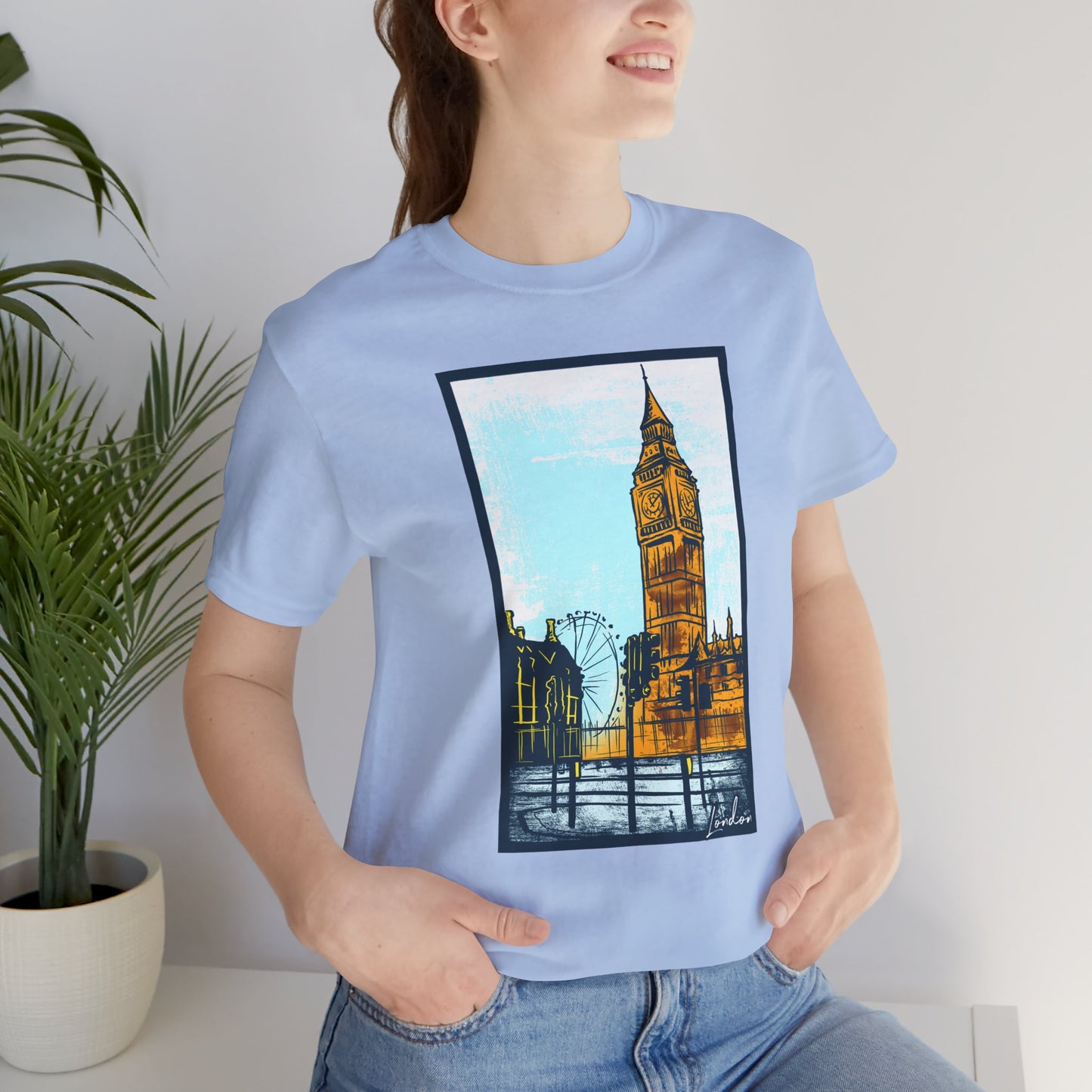 Retro Poster London Graphic Design Tee, London Shirt, Vintage Tees, Art Design T-Shirt, Graphic Tee, Retro Art Shirts