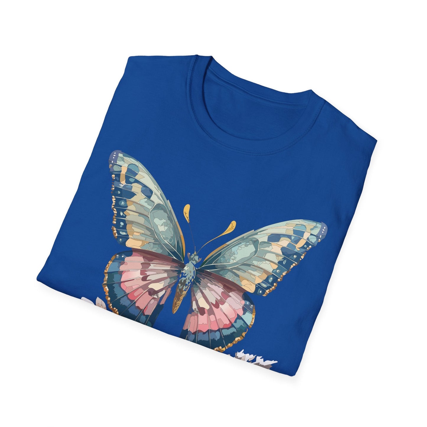 Butterfly Shirt Unisex Monarch Design Gildan Softstyle 64000 Ring Spun Cotton Tee