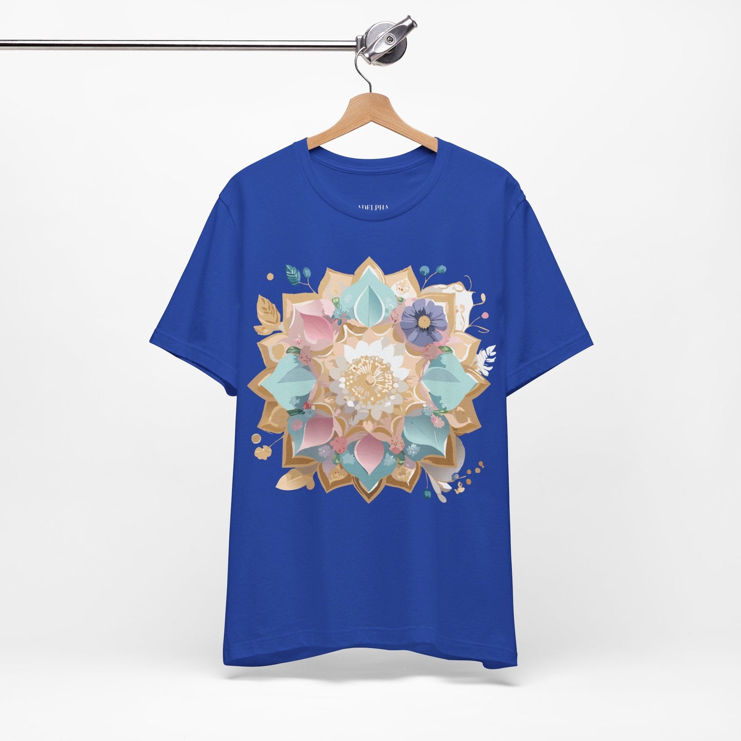 Mandala Graphic Unisex 100 Cotton Vintage Floral Artwork Tee 16