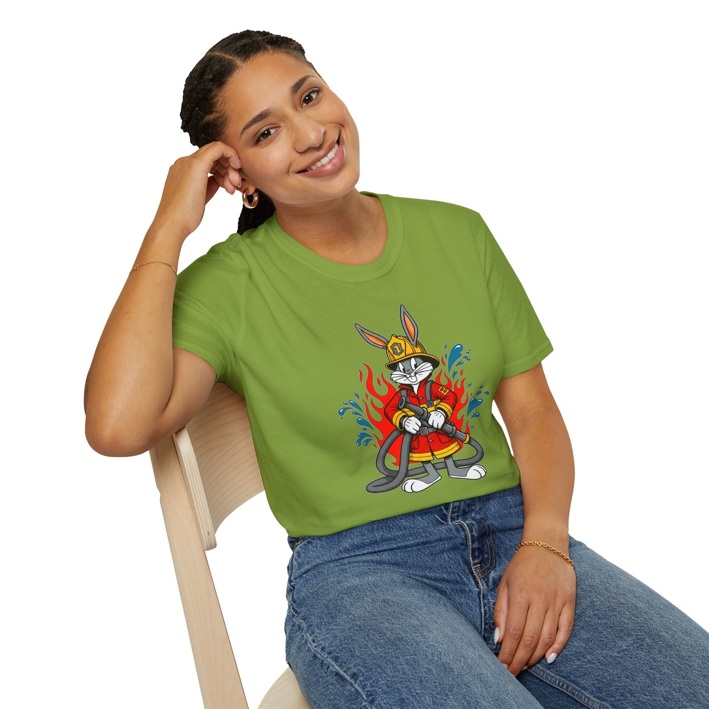 Bugs Bunny T Shirt Unisex Cartoon Tee Softstyle 64000 Cotton Graphic Tee For Fans