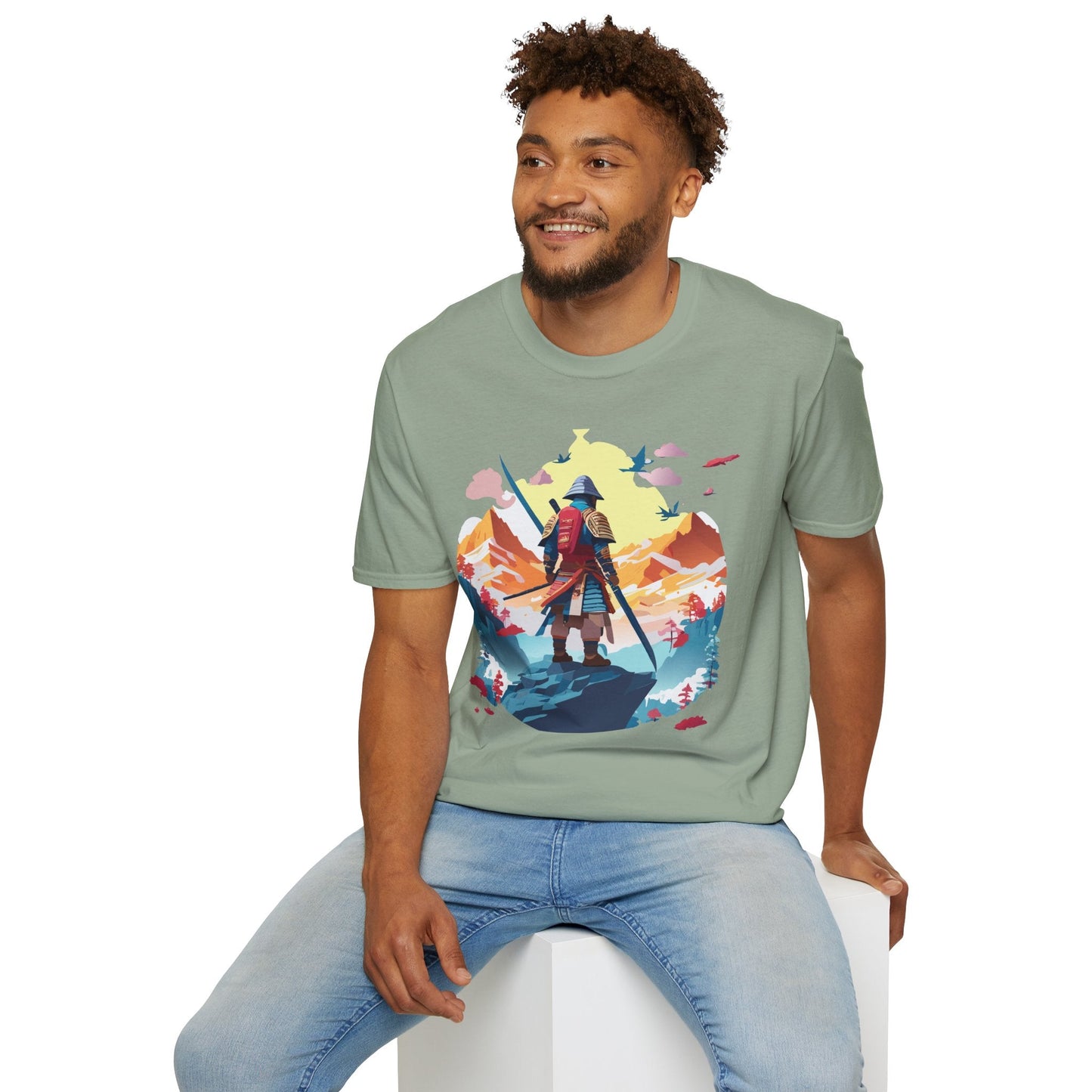 Samurai Shirt Unisex T Shirt Gildan Softstyle 64000 Cotton Tee For Everyday Comfort