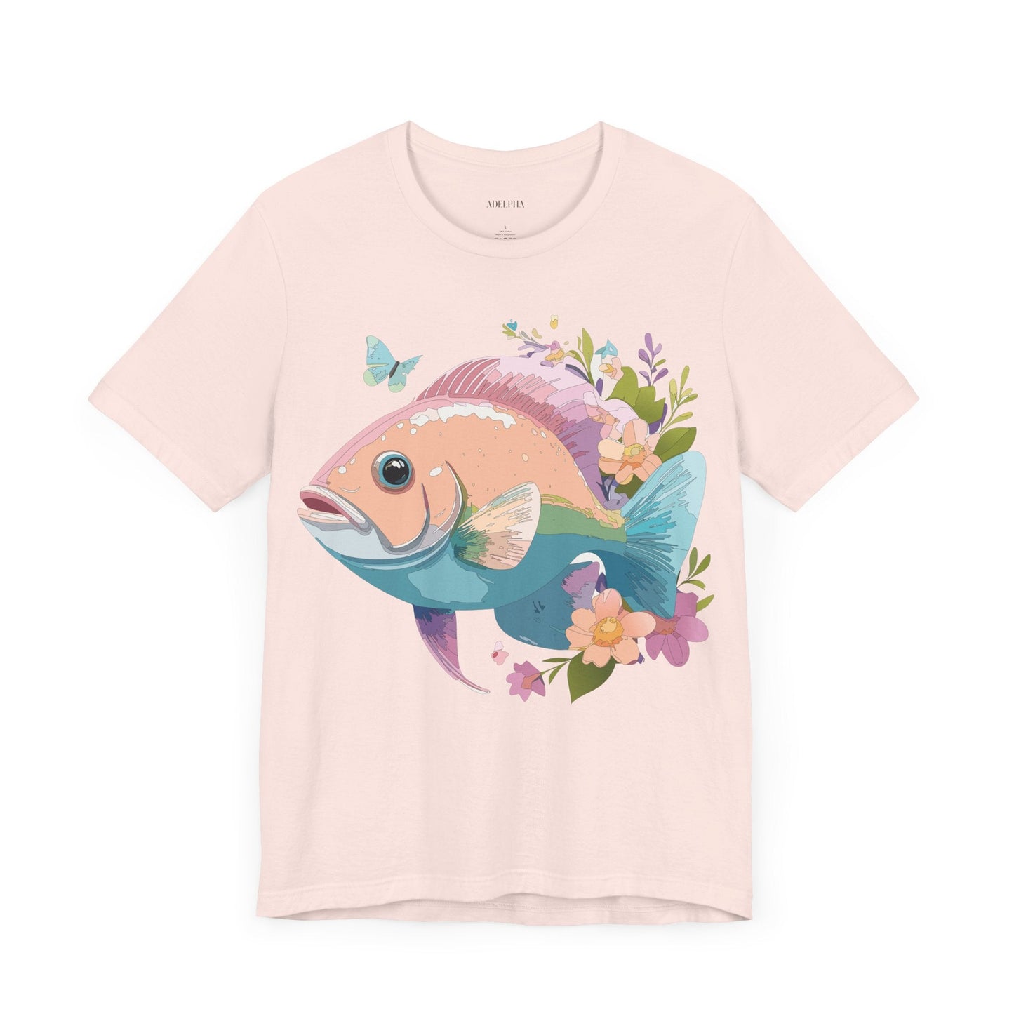 Fish Graphic Unisex 100 Cotton Vintage Artwork Tee 1