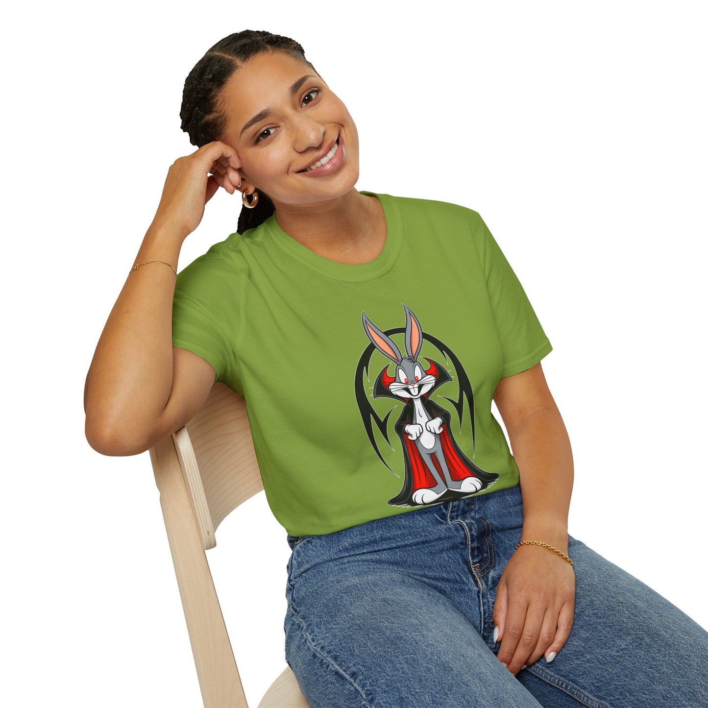 Bugs Bunny Shirt Unisex T Shirt Cartoon Design Gildan Softstyle 64000 Premium Cotton Tee