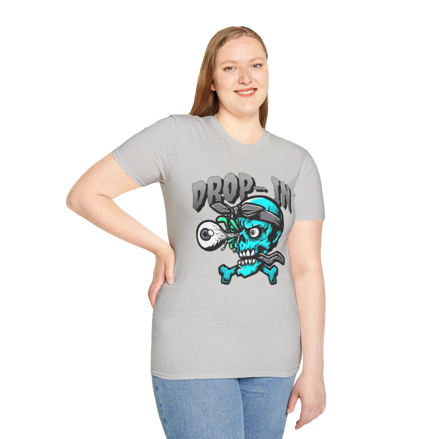 Unisex Skull T Shirt Skeleton Shirt With Skull Artwork Gildan Softstyle 64000 Cotton Tee