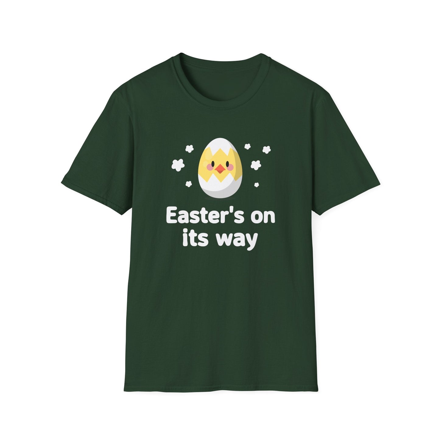 Easter Day T Shirt with Easter Design and Signature Print Unisex Gildan Softstyle Tee One Hundred Percent Cotton