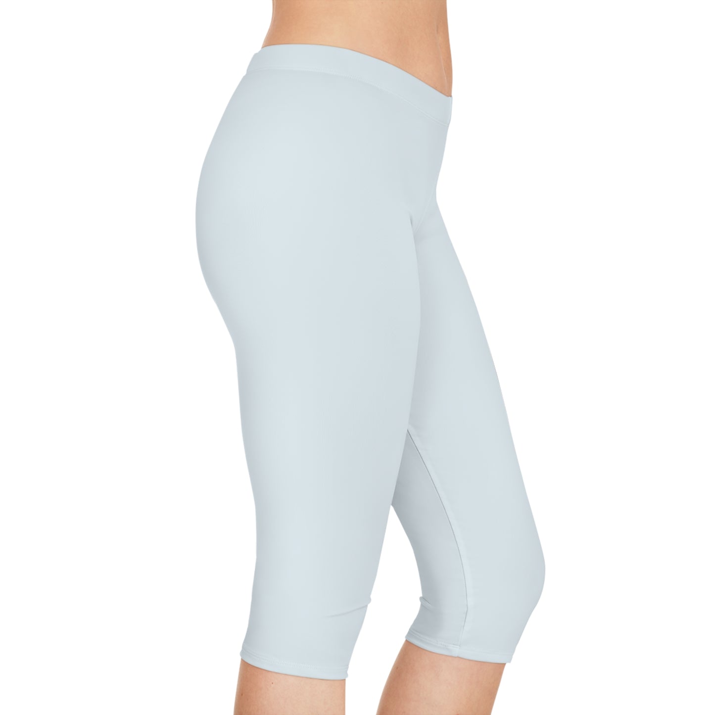 Blue Color Capri Leggings, Blue Capri Leggings 13