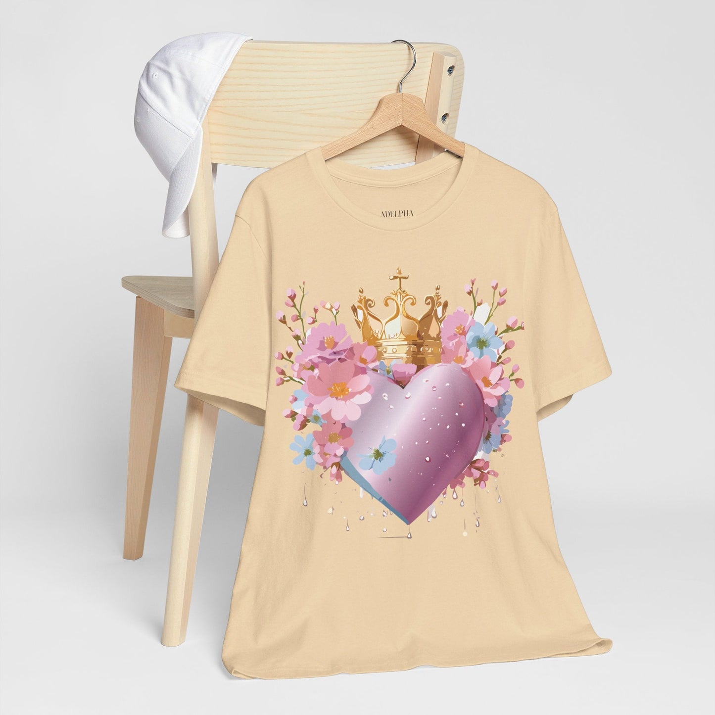 Valentine Graphic Tee Unisex Jersey Short Sleeve By Adelpha Vintage Inspired Artwork