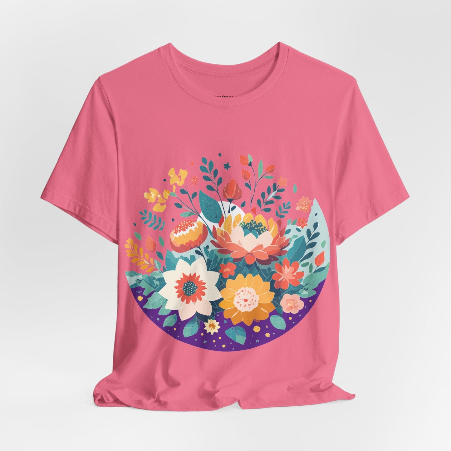 Flowers Shirt Floral Shirt Unisex Jersey Short Sleeve Tee Breathable Fabric Free Shipping