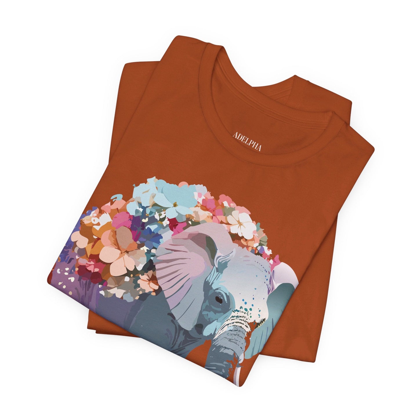 Elephant Graphic T Shirt Unisex Vintage Inspired Adelpha Artwork Short Sleeve Tee
