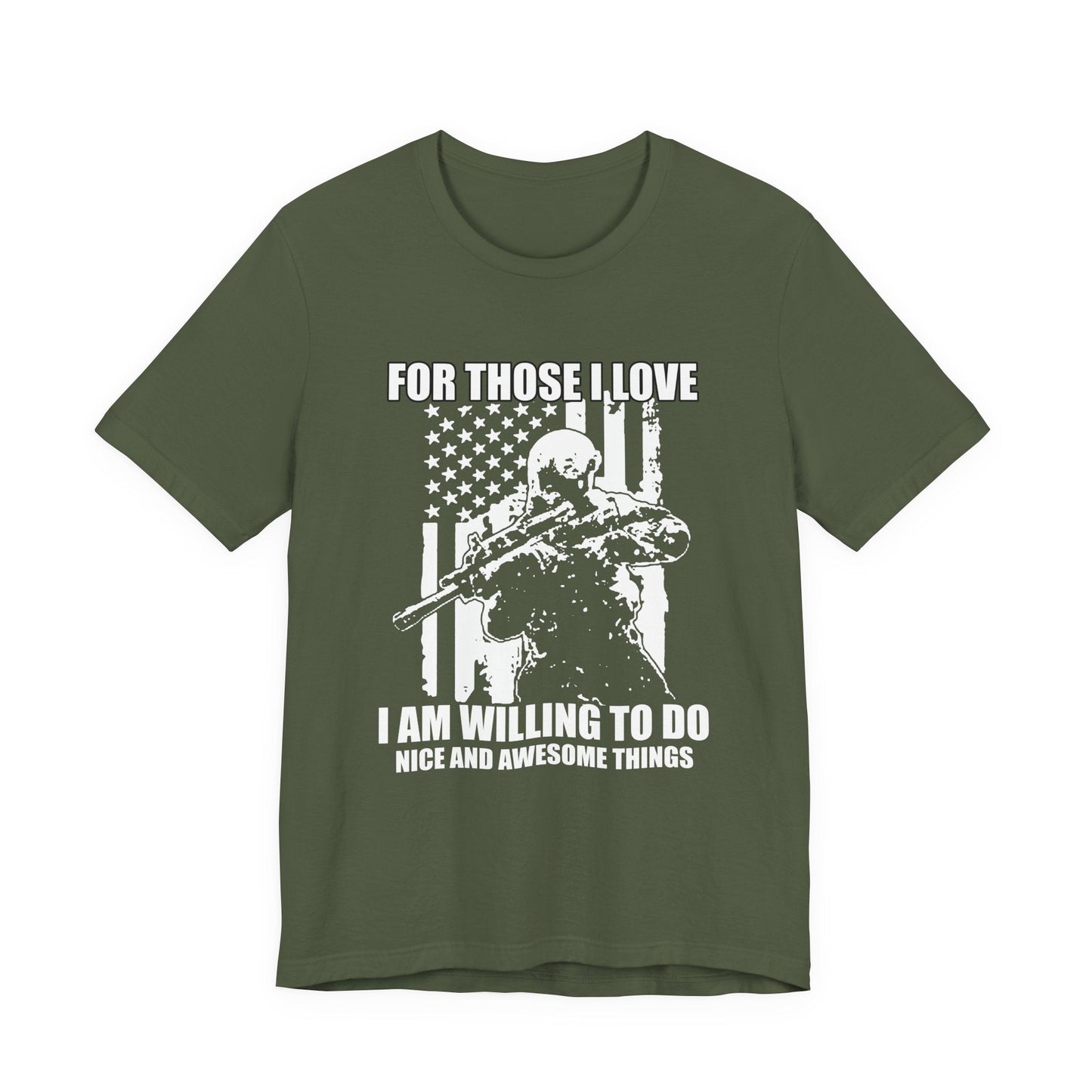 Army Veteran Patriotic Graphic Design Unisex Cotton T-Shirt v50