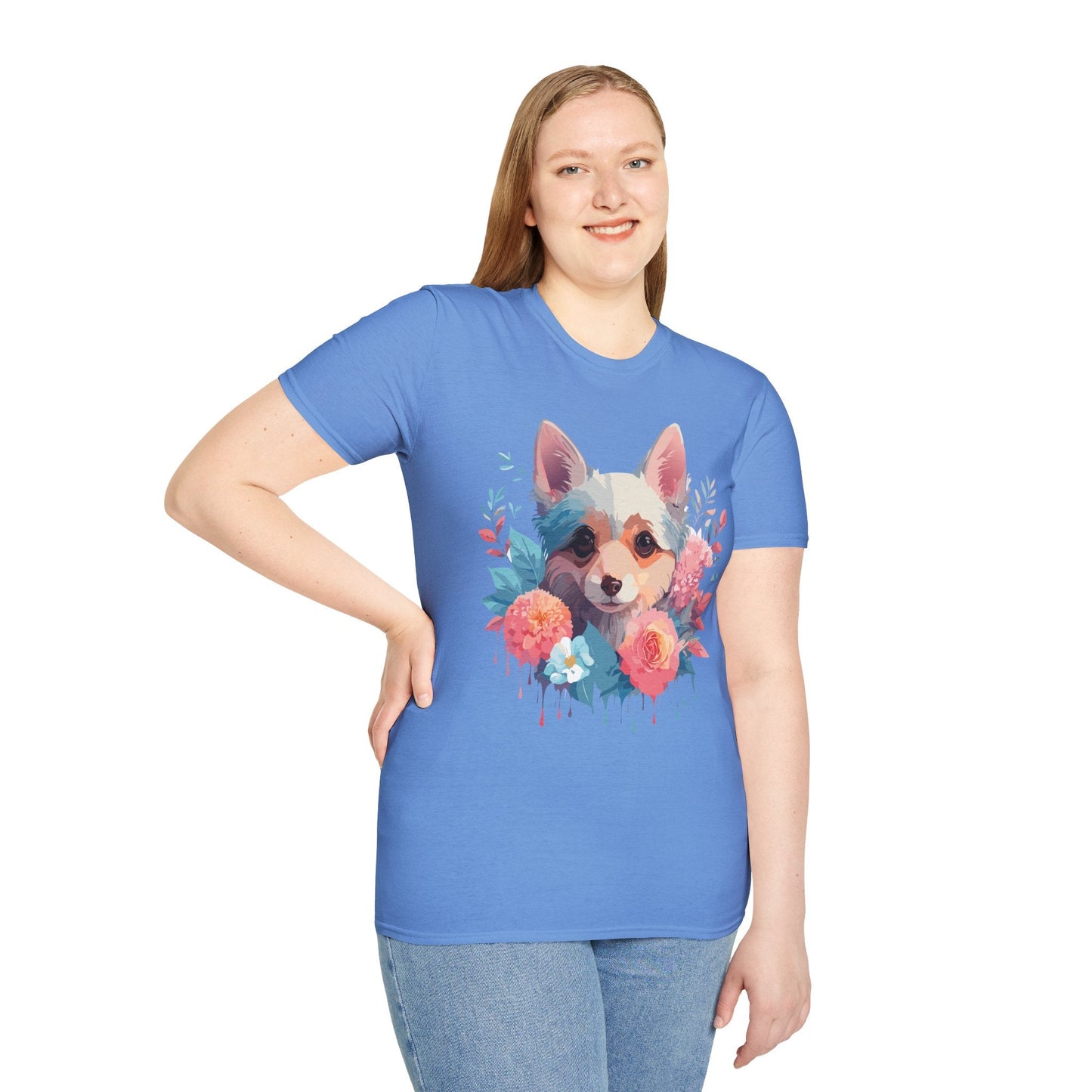 Dog Shirt Unisex Animal Print Tee With Cute Dog Designs And Comfort