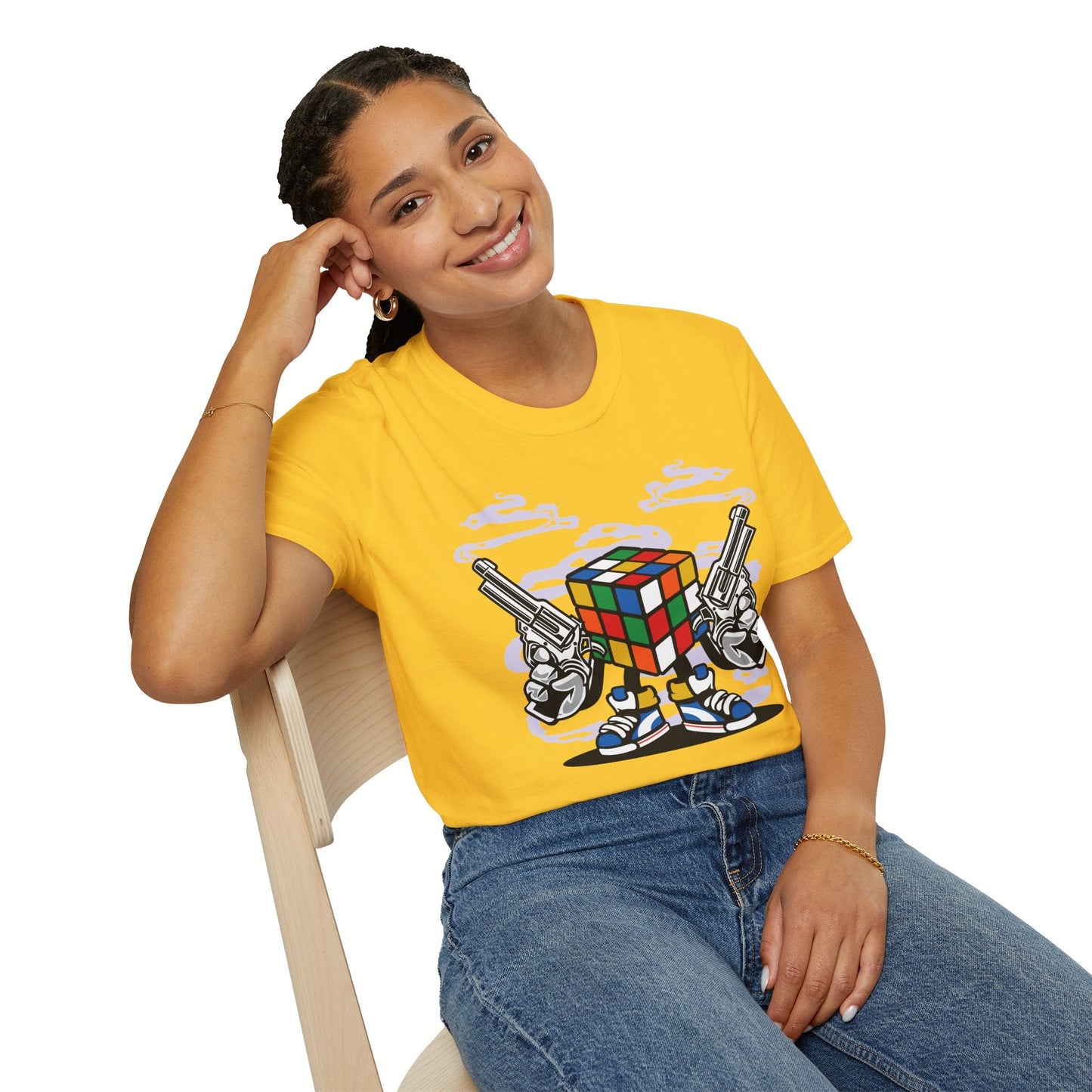 Cartoon Animation Funny T Shirt Gildan Softstyle 64000 Unisex Short Sleeve Cotton Tee