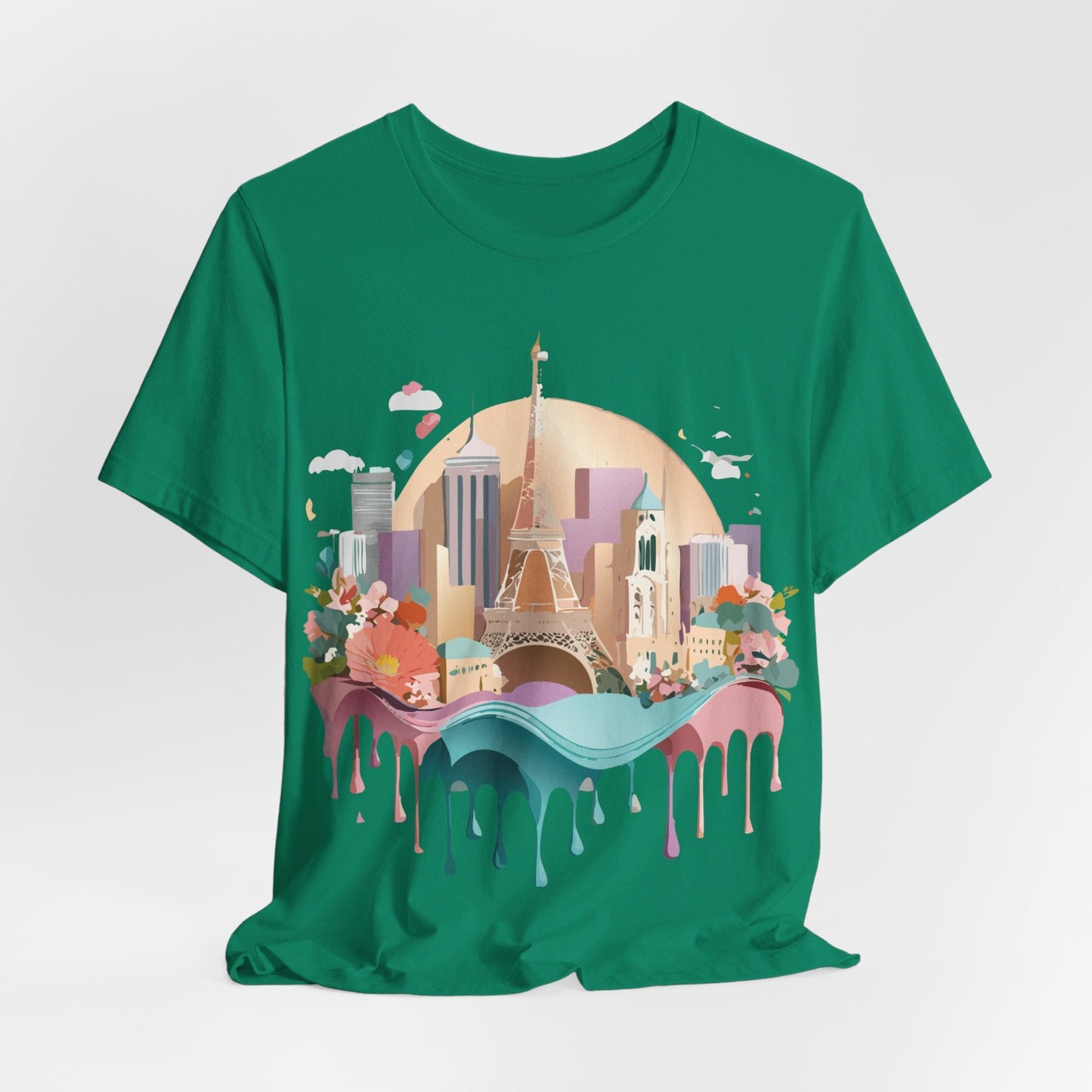 Adelpha Paris Graphic Tee Unisex Short Sleeve Shirt With Vintage Art Design Apparel