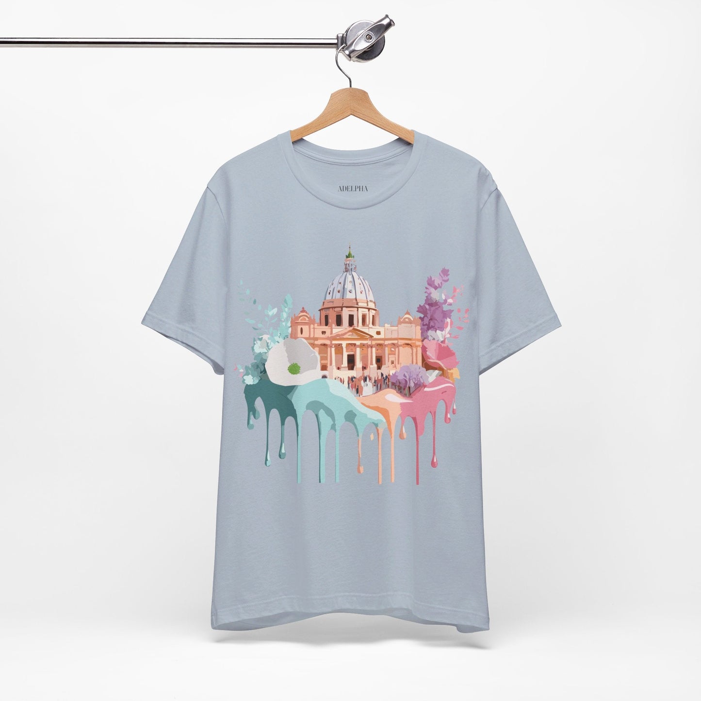 Adelpha Vintage Rome Tourist Shirt Graphic Tee Unisex Short Sleeve Art Design Artwork
