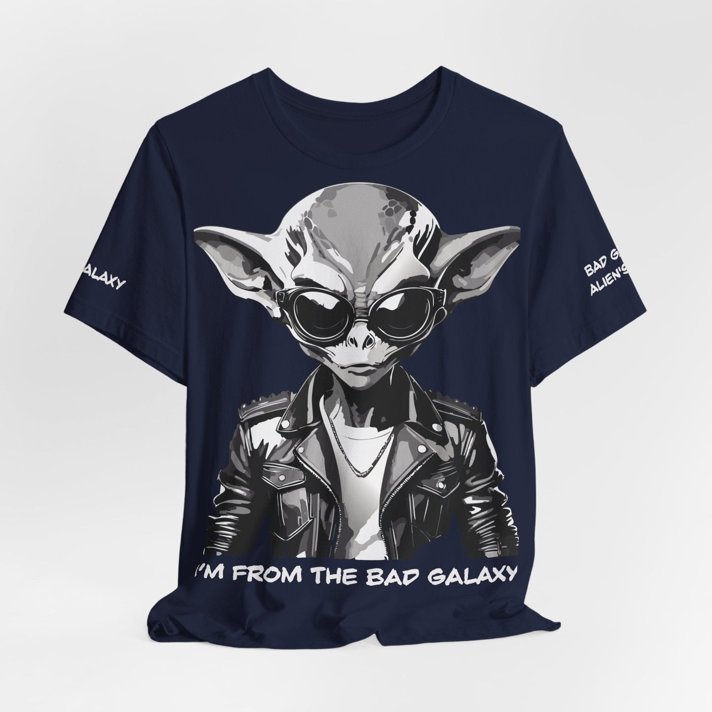 Tee Shirt With Alien From Bad Galaxy 100 Percent Cotton Made In USA Free Shipping