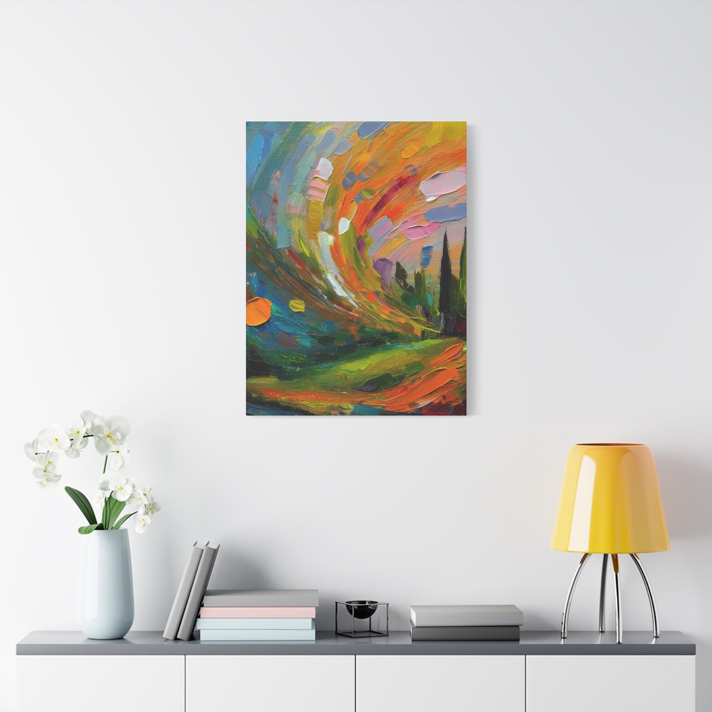 Abstract Oil Painting Print Canvas 20x24,20x30,24x30 24x32,24x36,30x40 32x48,36x48,40x60 Pine-Wood Inner Frame ABS-119