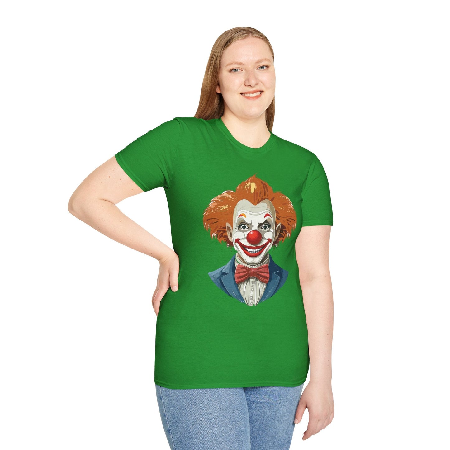 Clown Shirt Unisex Funny Man Circus Tee Softstyle Gildan 64000 Short Sleeve Shirt Premium