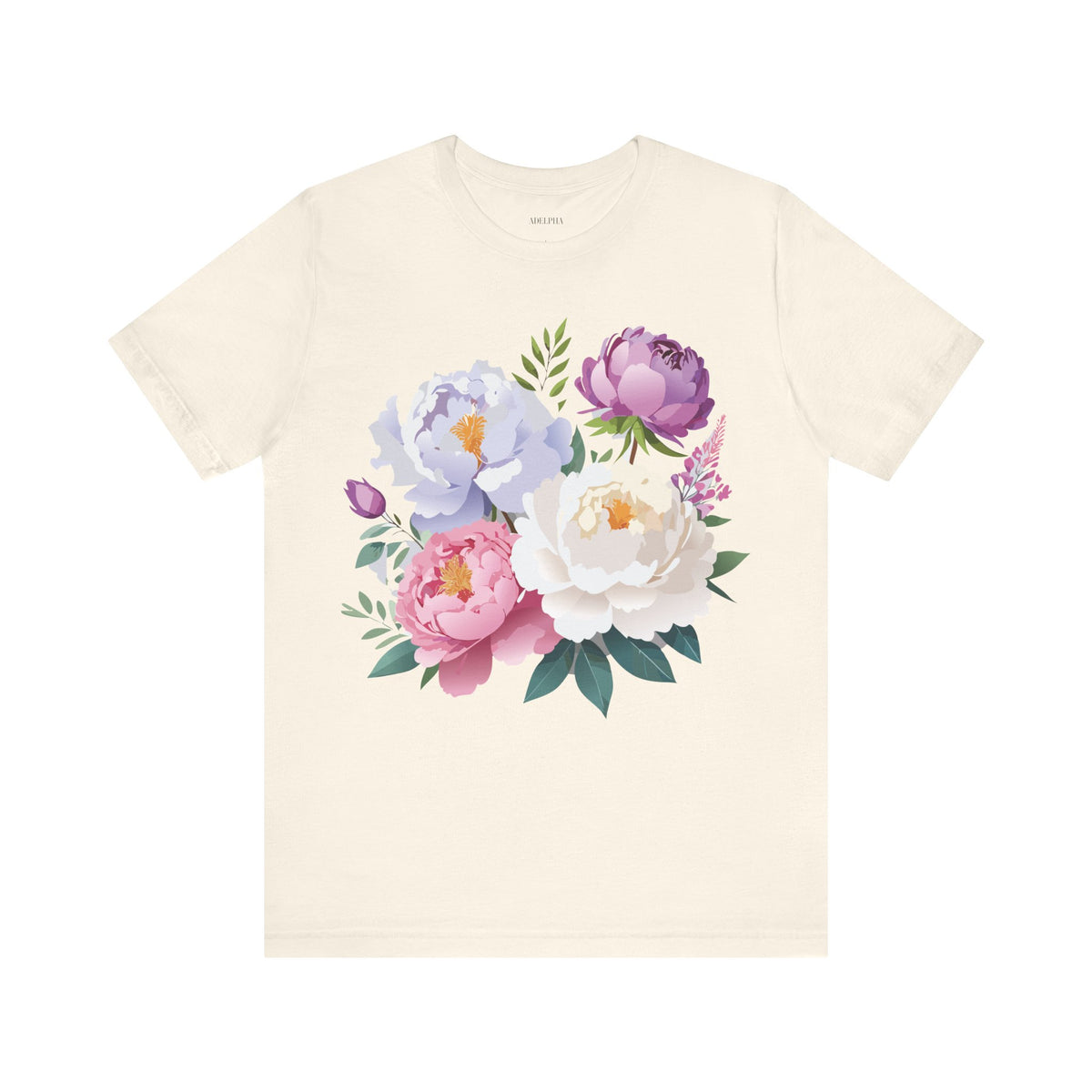 Floral Graphic Tee Shirt - Bella+Canvas Unisex 100 Cotton 30