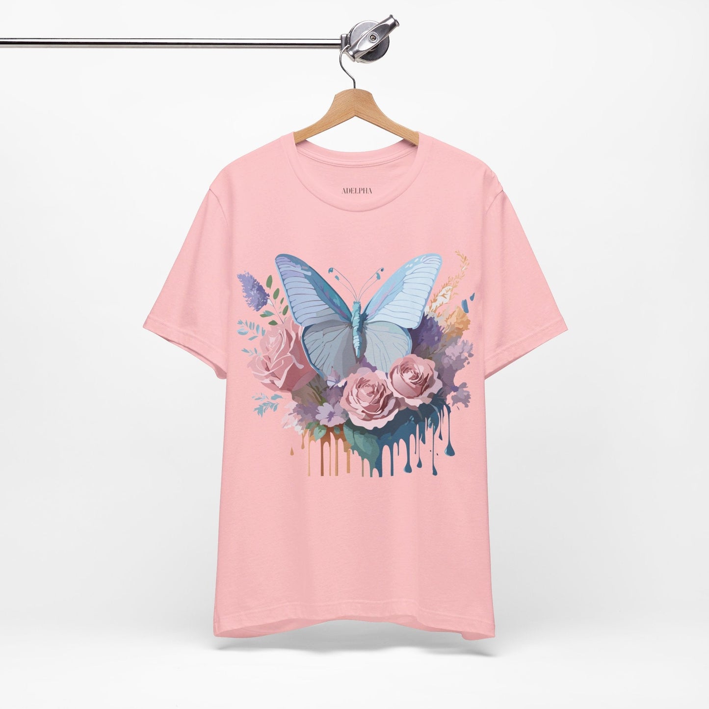 Butterfly Graphic Tee Unisex Jersey Shirt Adelpha Vintage Art Design